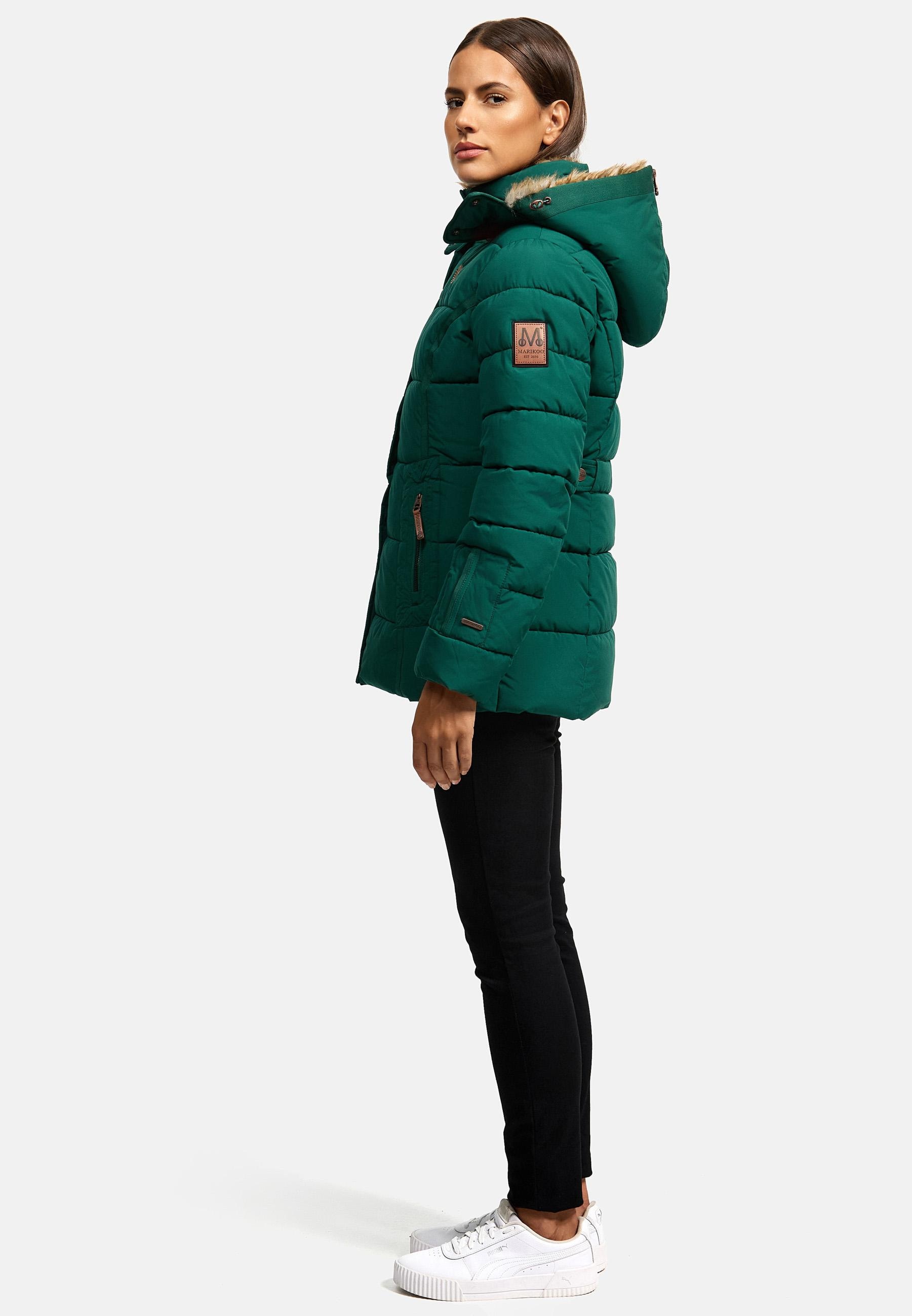 Marikoo Winterjacke »Winterjacke Nekoo«, mit Kapuze, stylische Damen Steppjacke mit großer Kapuze