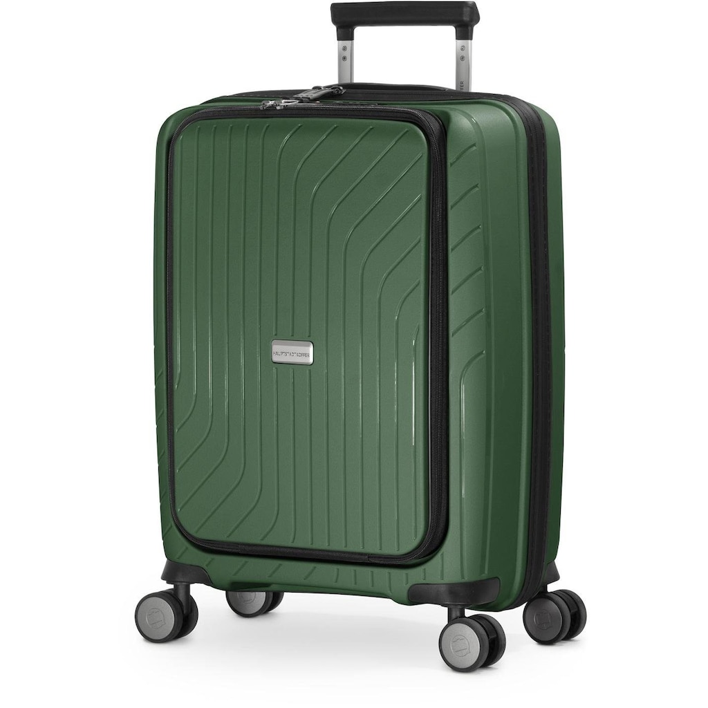 Hauptstadtkoffer Hartschalen-Trolley »TXL, 55 cm, dunkelgrün«, 4 Rollen