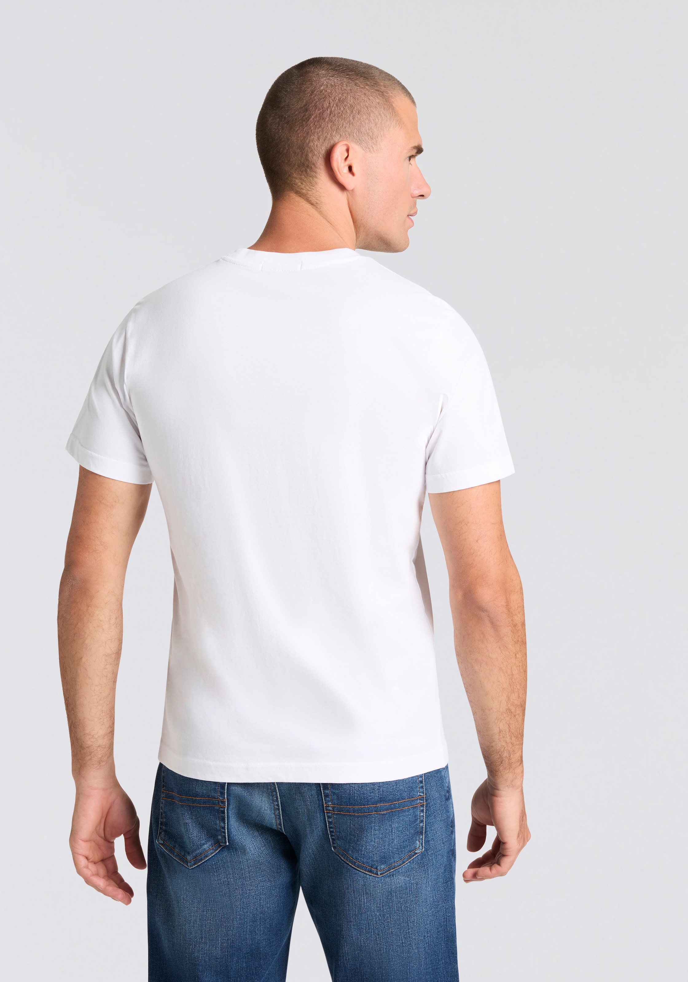 Replay T-Shirt Kontrastfarbener Replay- Druck