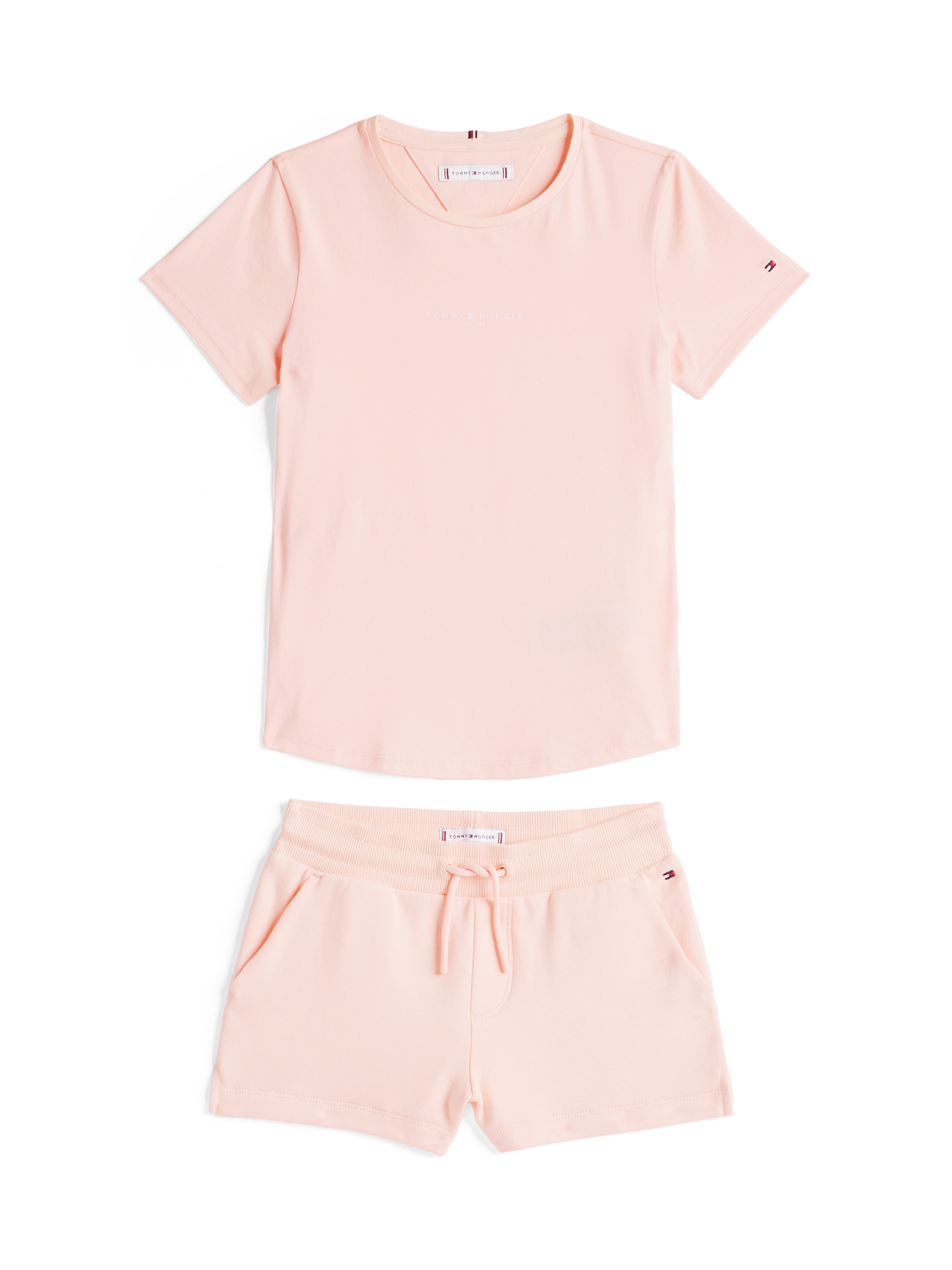 Tommy Hilfiger T-Shirt & Shorts »MINI CORP SET TEE + SHORT«, mit Logodruck