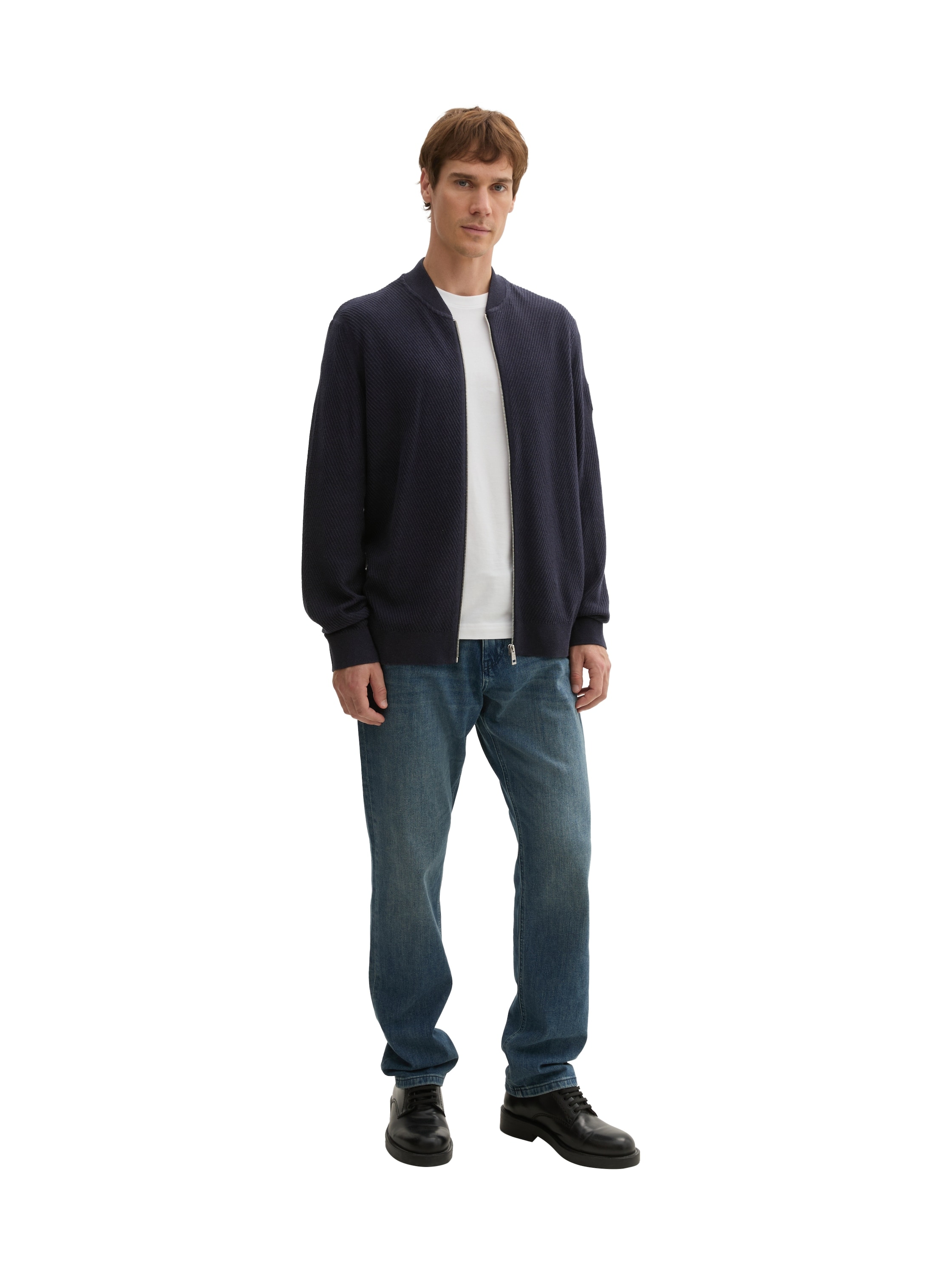TOM TAILOR Strickjacke, mit Reißverschluss