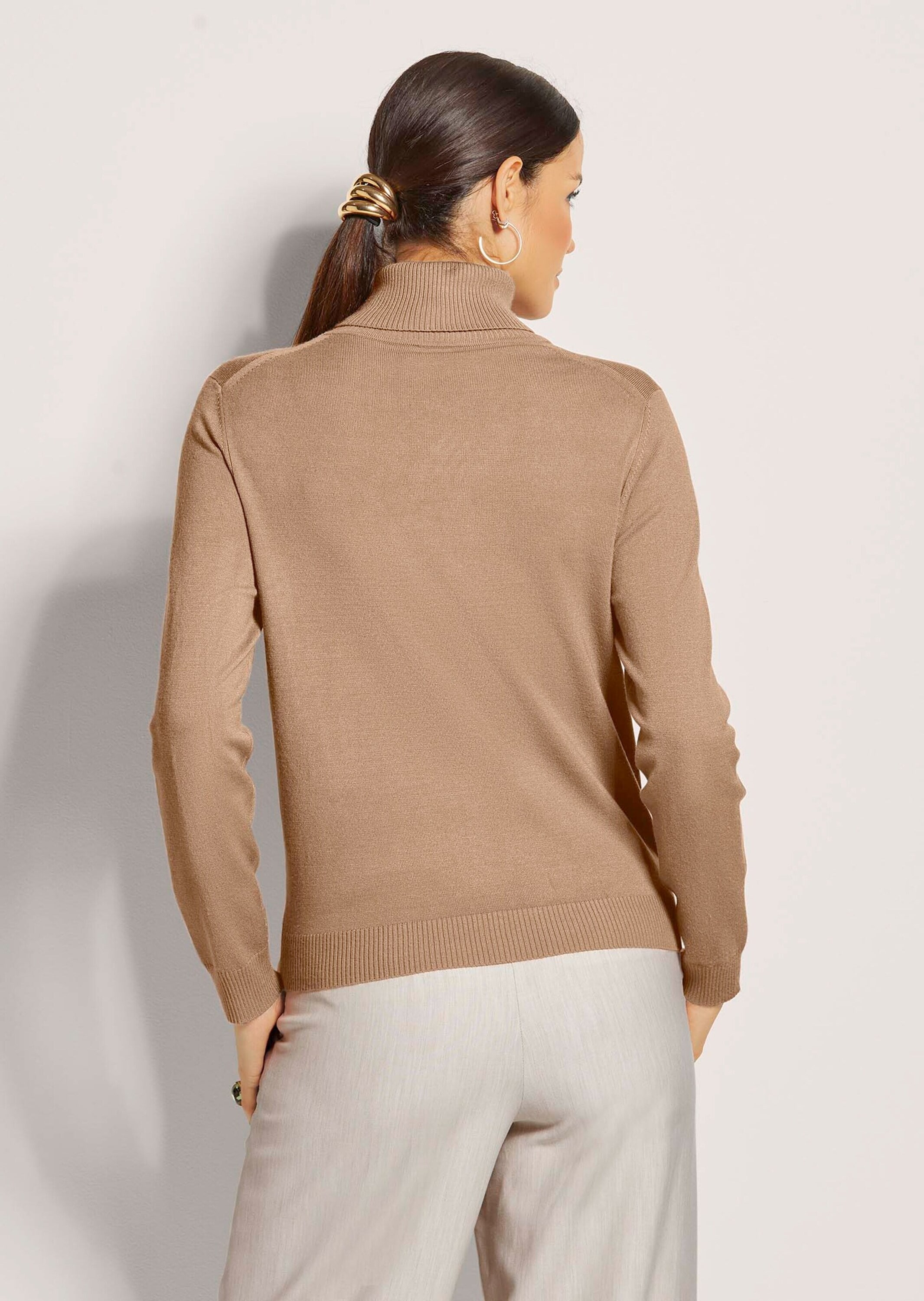 MADELEINE Longpullover »Strickpullover Schmaler Feinstrickpullover«
