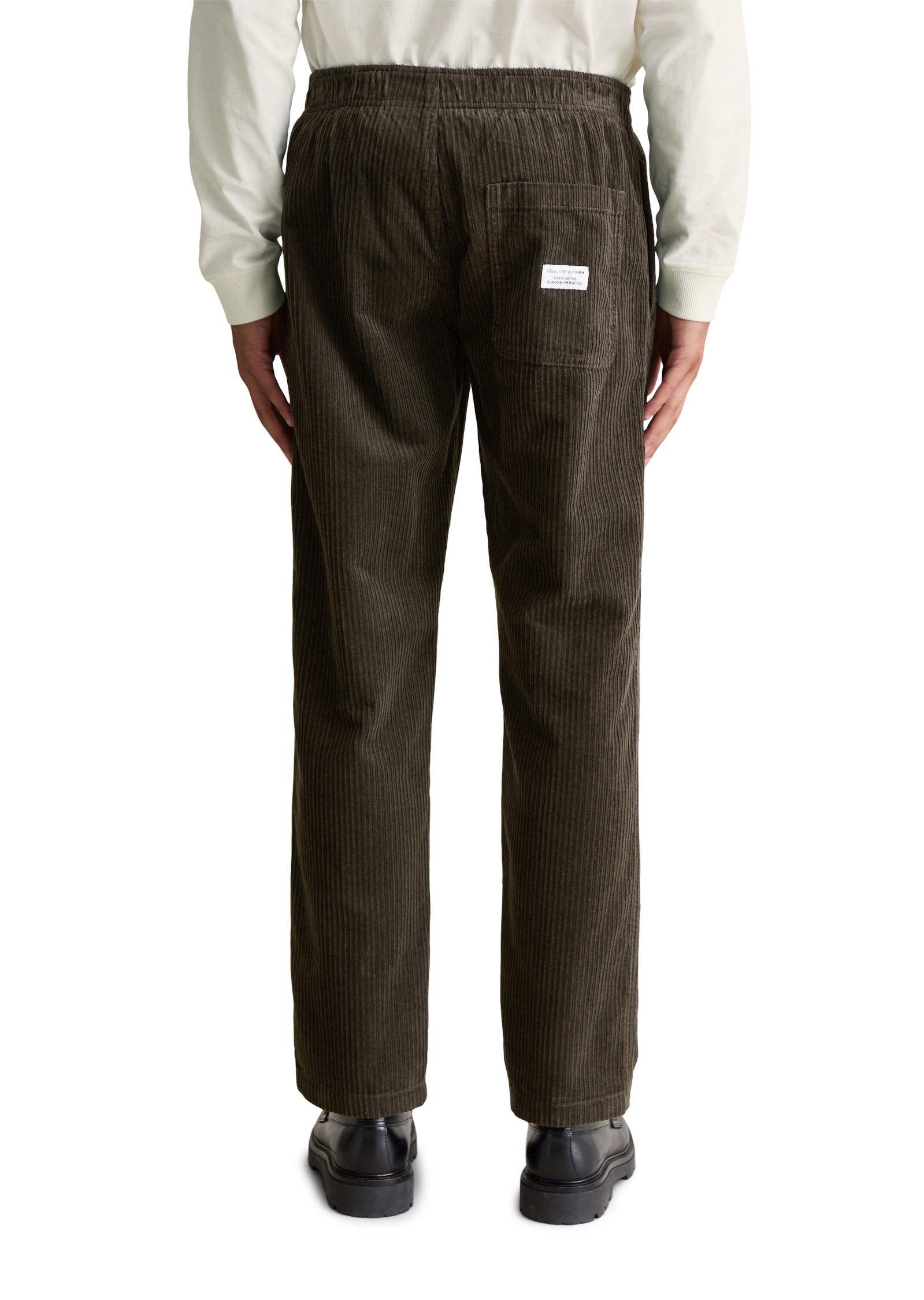 Marc O'Polo DENIM Cordhose, normale Bundhöhe, Tapered Fit, Elastischer Bund