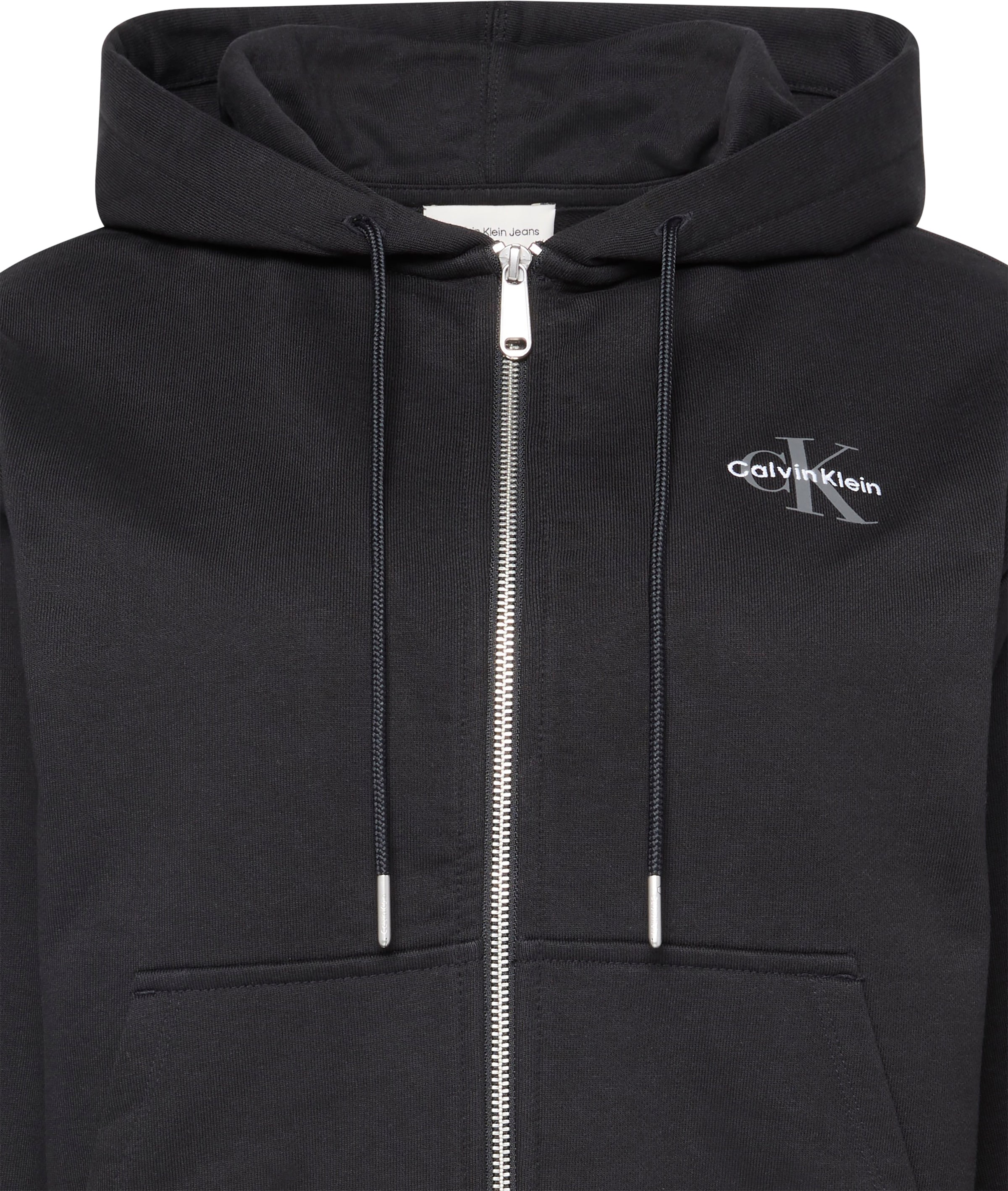 Calvin Klein Jeans Sweatjacke »MNLG FRNCH TRRY FZ B«, Mit Rundhalsausschnitt