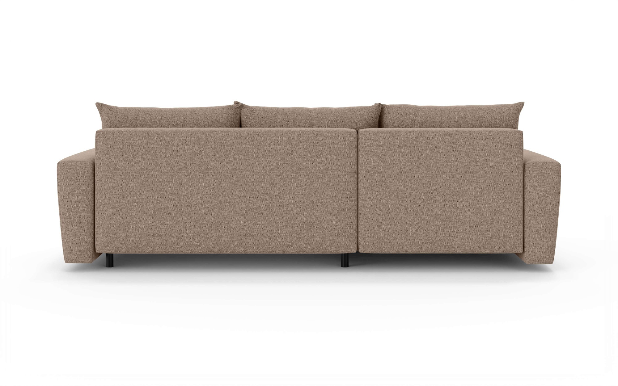 INOSIGN Ecksofa »MAGHERA universell Schlafsofa mit Bettkasten, Maße B/T/H: 255/142/84cm«, L-Form mit Recamiere rechts oder links montierbar, hoher Sitzkomfort
