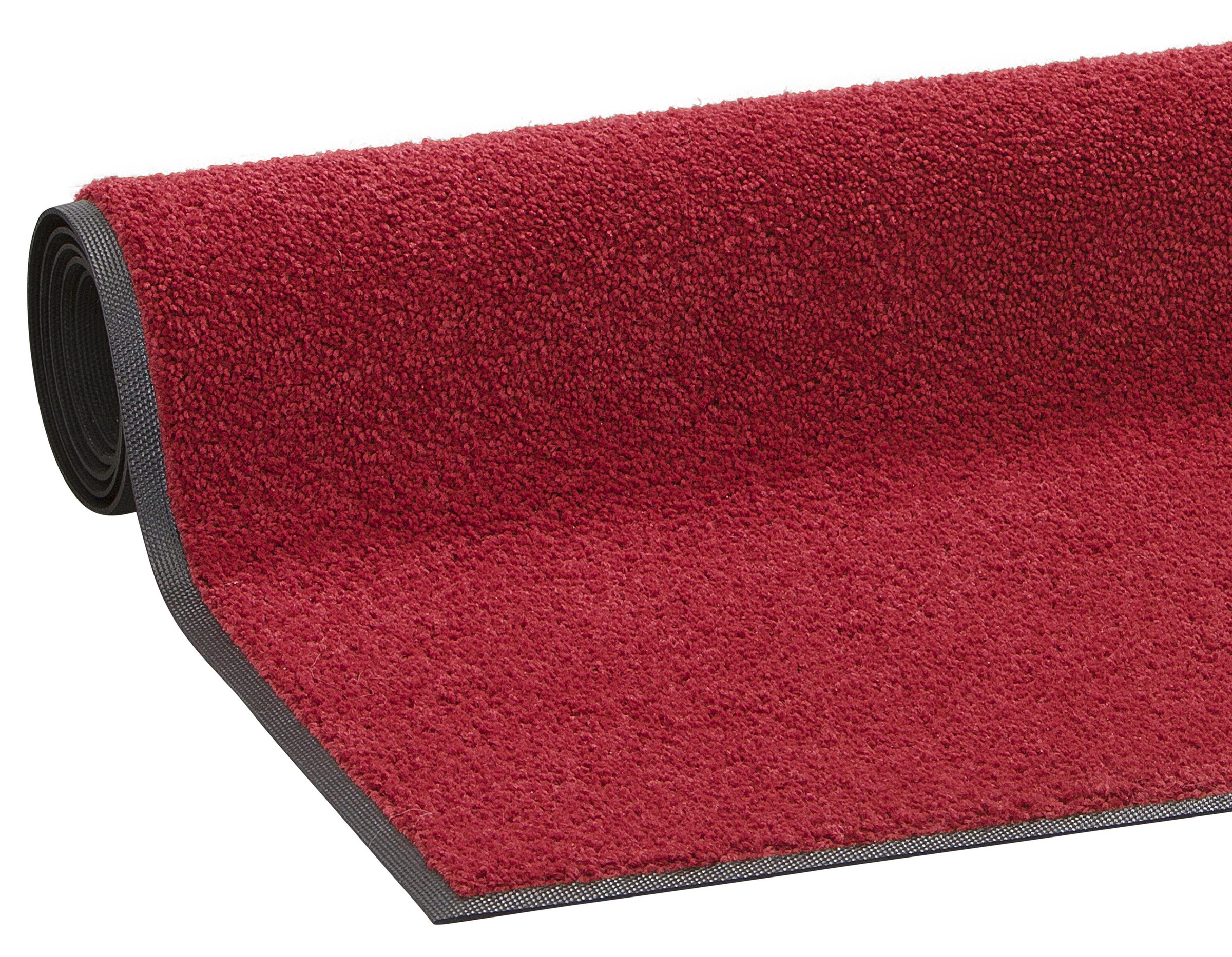 my home Läufer »Lavea« rechteckig 9 mm Höhe Läufer, Teppichläufer, Brücke, Schmutzfangmatte, Uni-Farben, waschbar