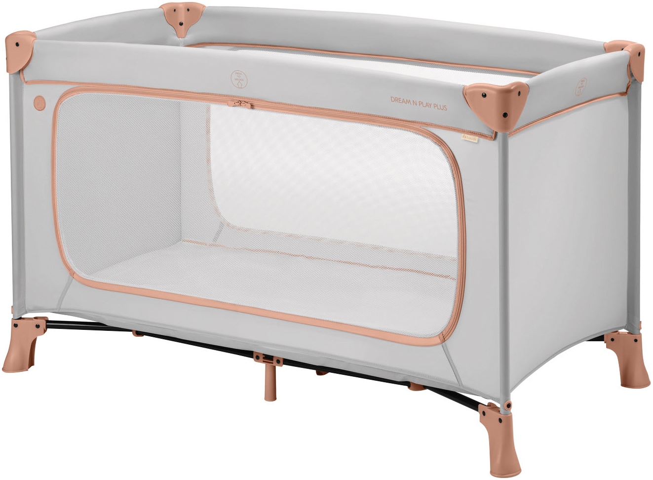 Baby-Reisebett »Dream N Play Plus, Dusty Cork«, Vorderausstieg