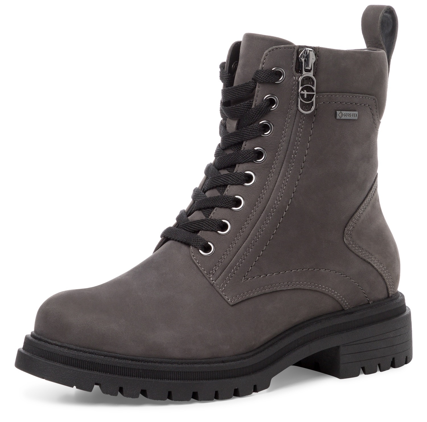 Schnürboots, Blockabsatz, Outdoorschuh, Schnürstiefelette, GORE-TEX-Ausstattung