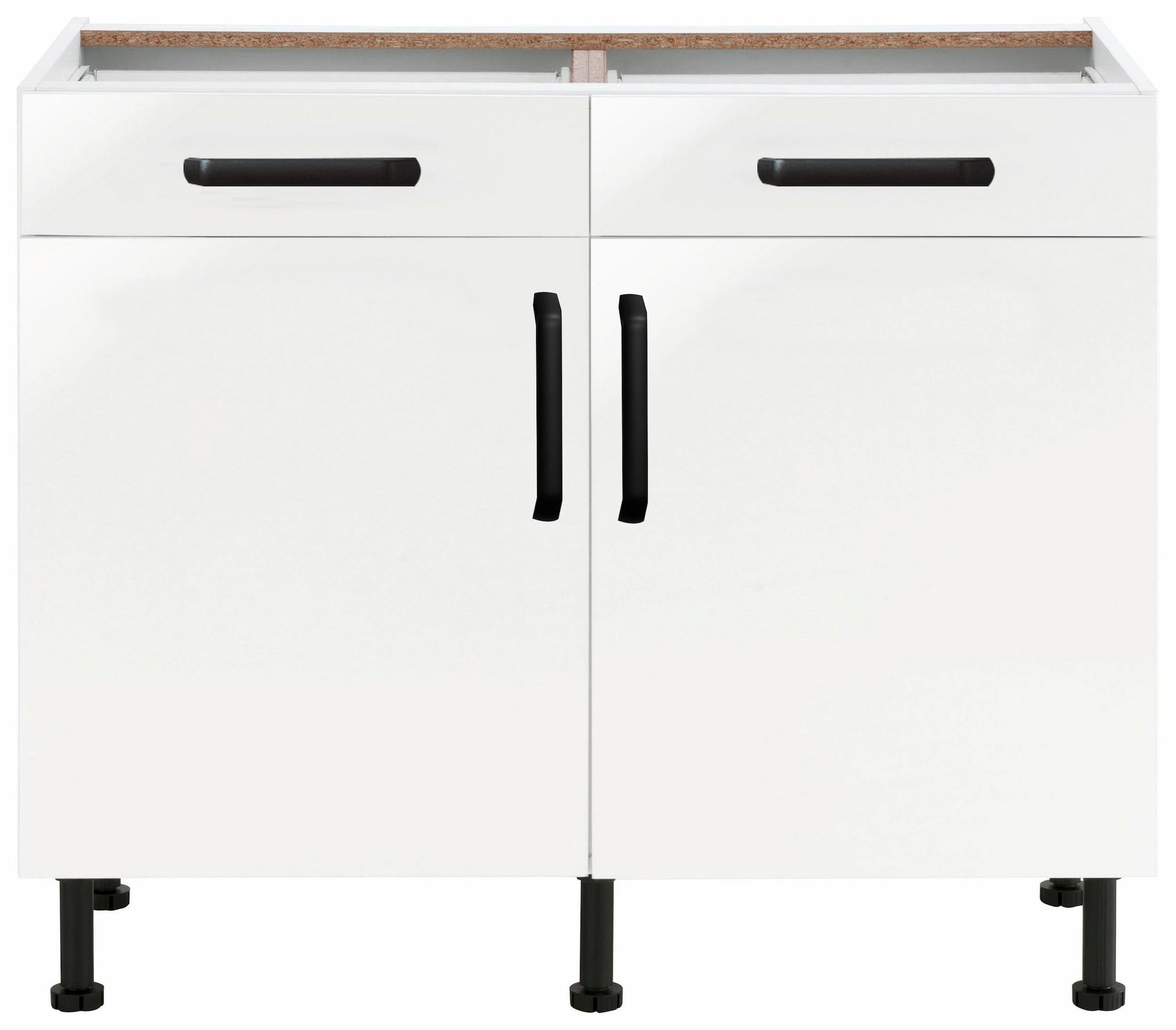 wiho Küchen Unterschrank »Simi«, Soft-Close-Funktion in Schubkästen und Auszügen, verstellbare Füße