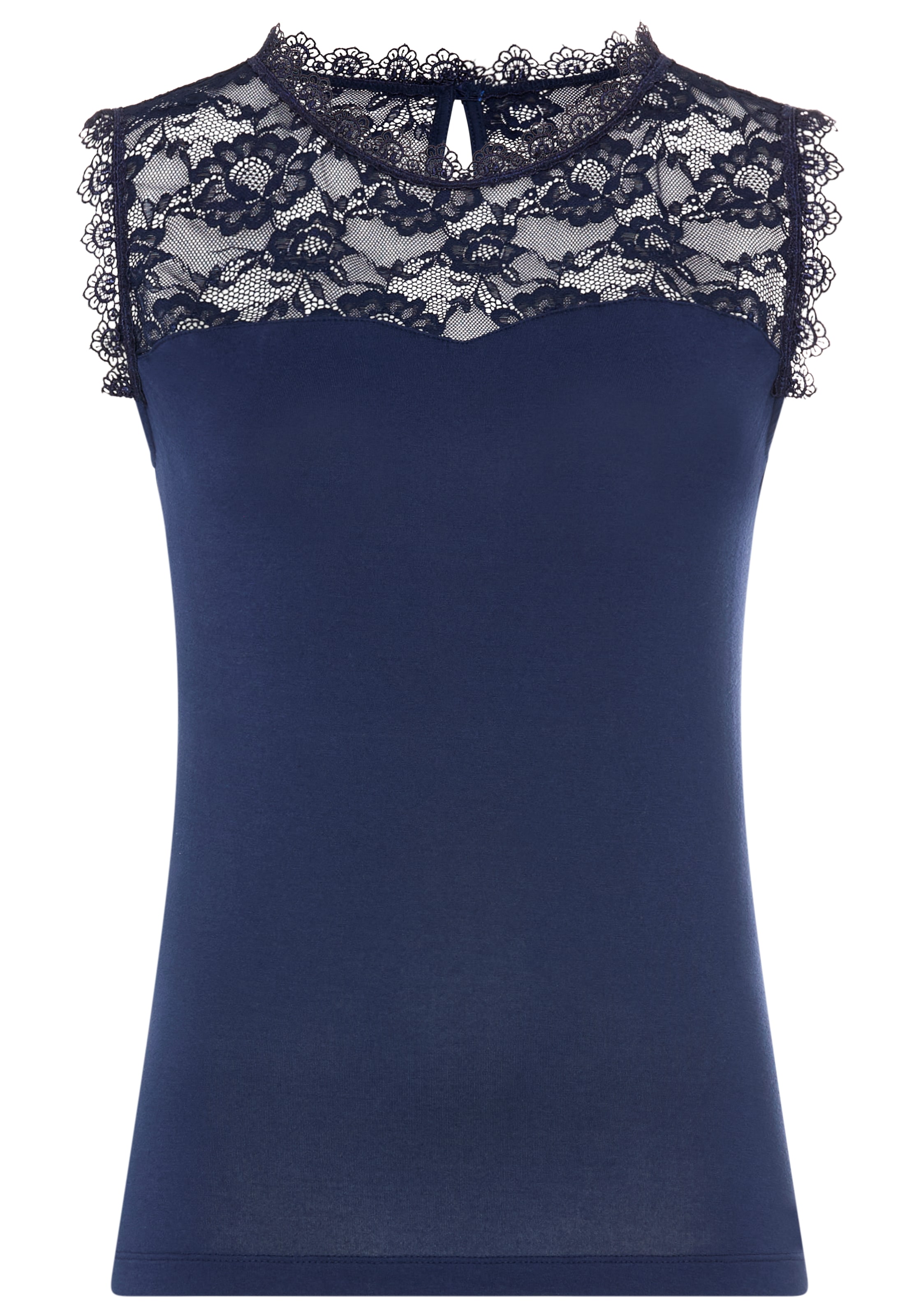 Laura Scott Spitzentop mit edler Zierborte