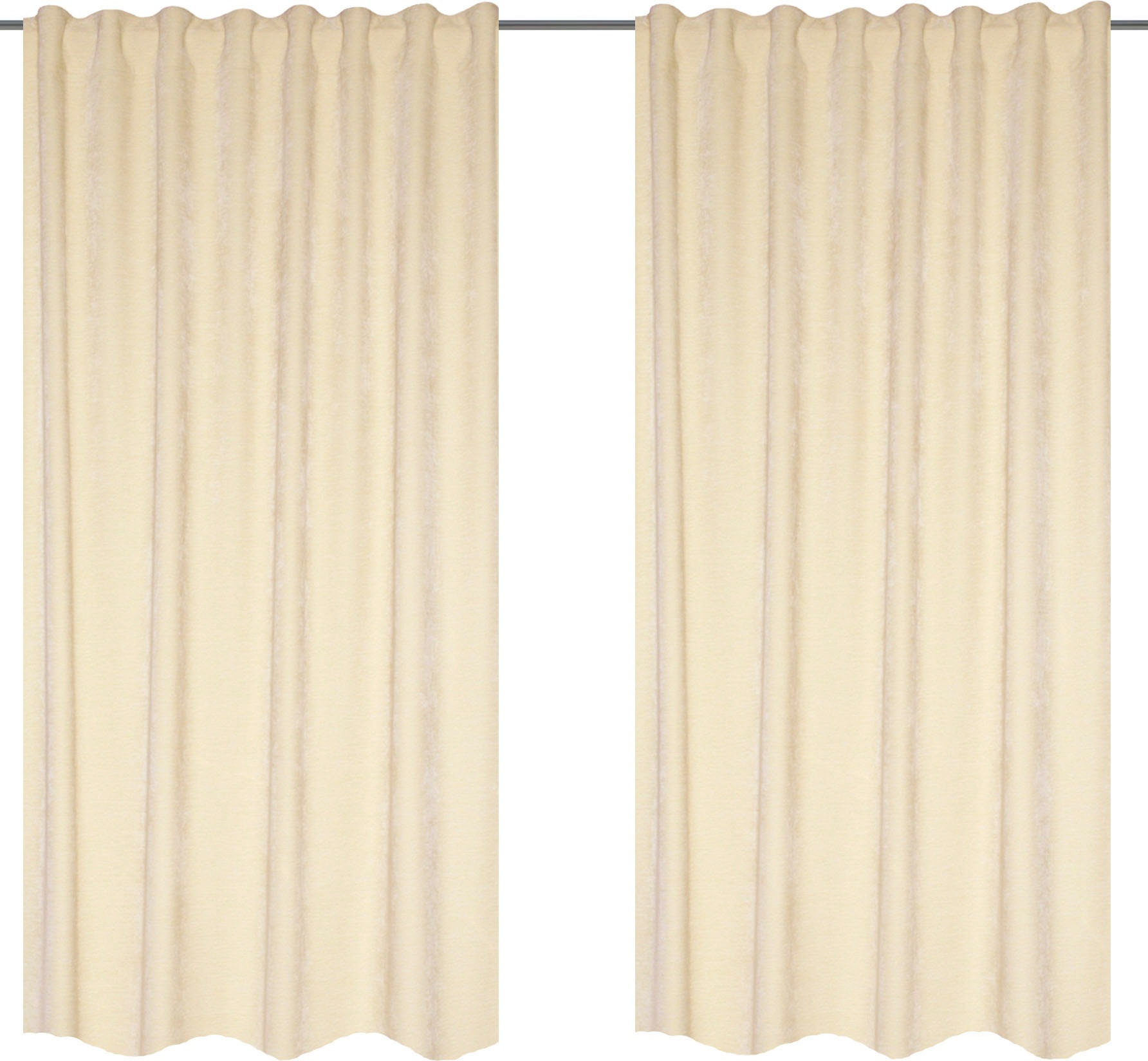 Home Basics Vorhang »WOLLY«, (2 St.), 2er Pack Thermochenille Uni WOLLY