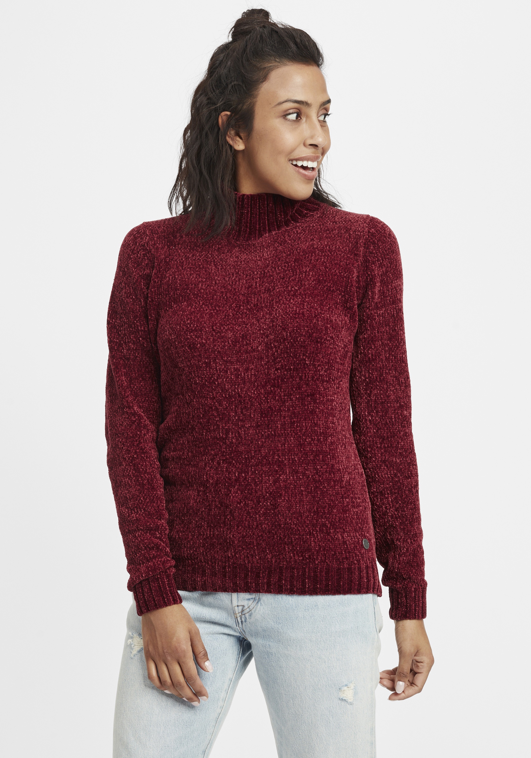 OXMO Strickpullover »Estella«, Pullover in Fein-Strick Optik