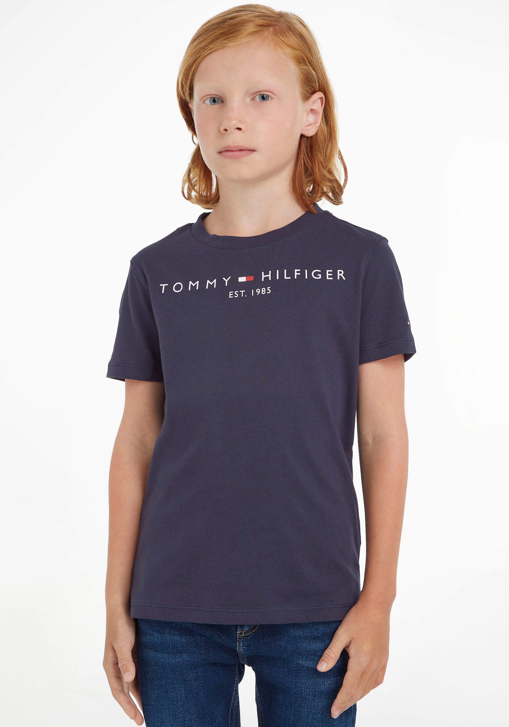 Tommy Hilfiger T Shirt ESSENTIAL TEE Kinder Kids Junior MiniMe fur Jungen und Madchen im OTTO Online Shop