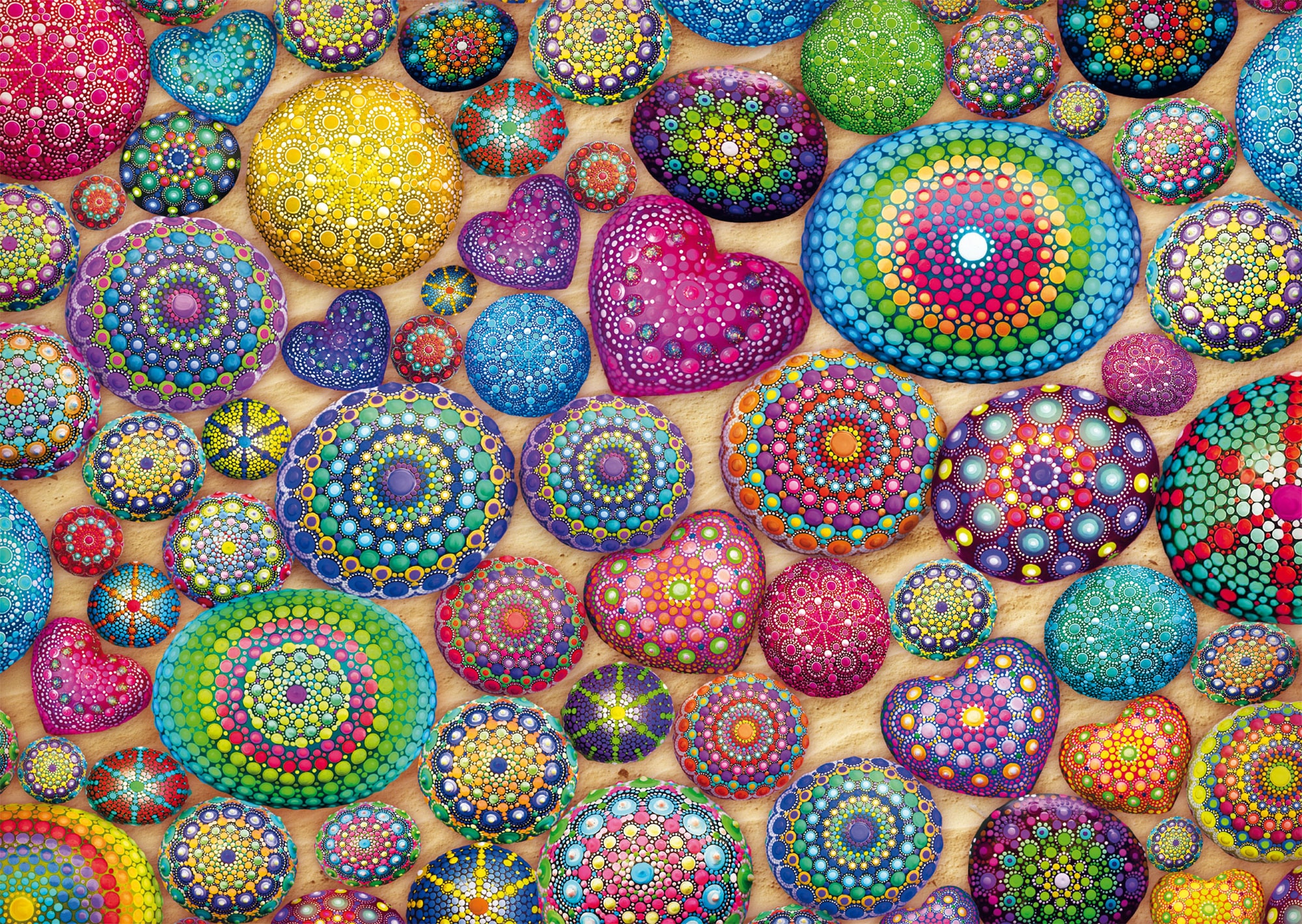 Schmidt Spiele Puzzle »Hexagon Edition, Mandala-Steine« Made in Germany