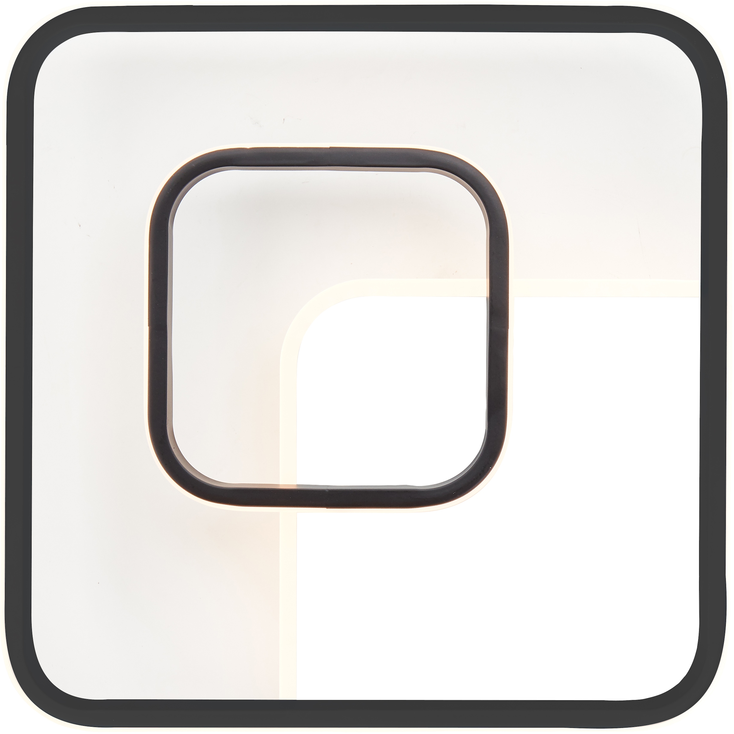 Brilliant LED Deckenleuchte »Merapi« LED-Modul 1 Stk. Warmweiß 41 x 41 cm, 3600 lm, warmweißes Licht, Metall/Kunststoff, weiß/schwarz