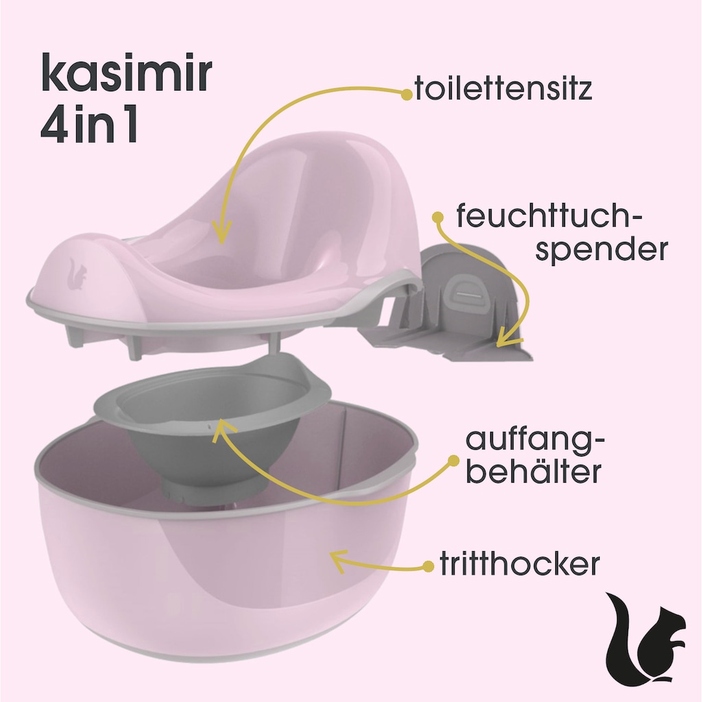 keeeper Toilettentrainer »kasimir babytopf deluxe 4in1, nordic pink«, Made in Europe, FSC® - schützt Wald - weltweit