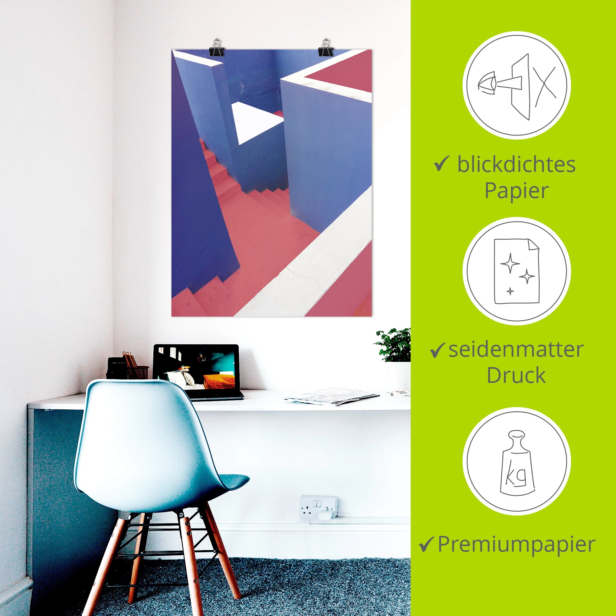 Artland Wandbild »staircase« Elemente der Architektur 1 Stk. tlg. als Alubild, Leinwandbild, Poster, Wandaufkleber in verschied. Größen