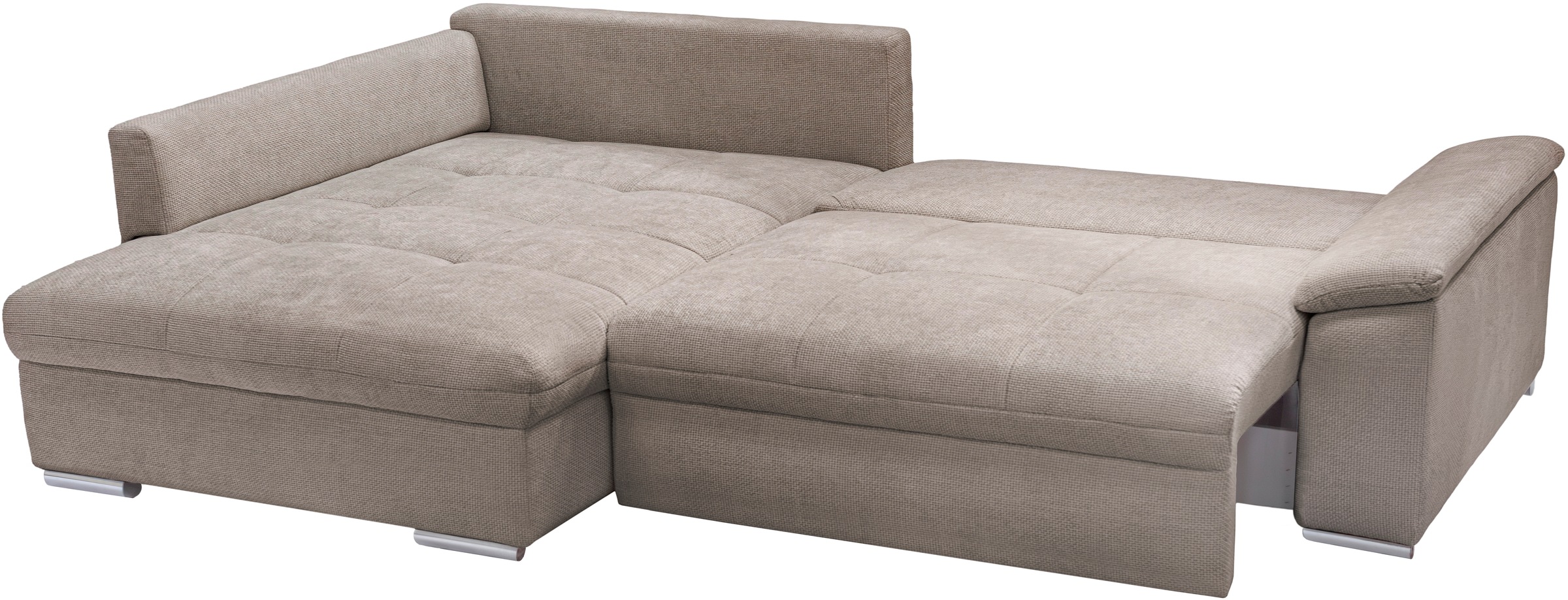 exxpo - sofa fashion Ecksofa »Casa Grande inkl. Bettfunktion, Bettkasten, bequem«, L-Form, guter Sitzkomfort, große Liegefläche