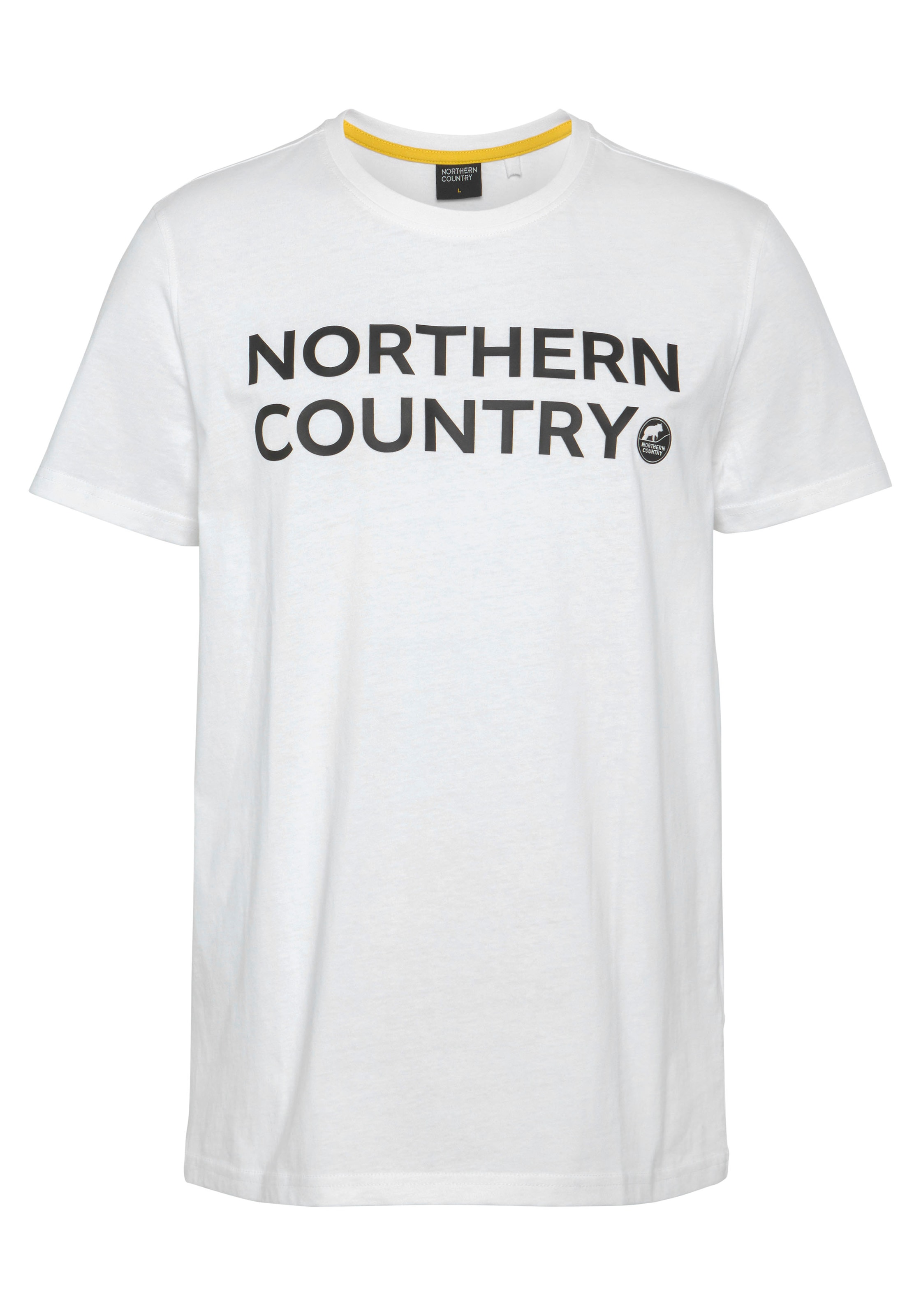 Northern Country T-Shirt, (Set, 2 bestellen schwarz nachhaltiger weicher OTTO 2er Set, weiß bei und aus online im Baumwolle tlg.)