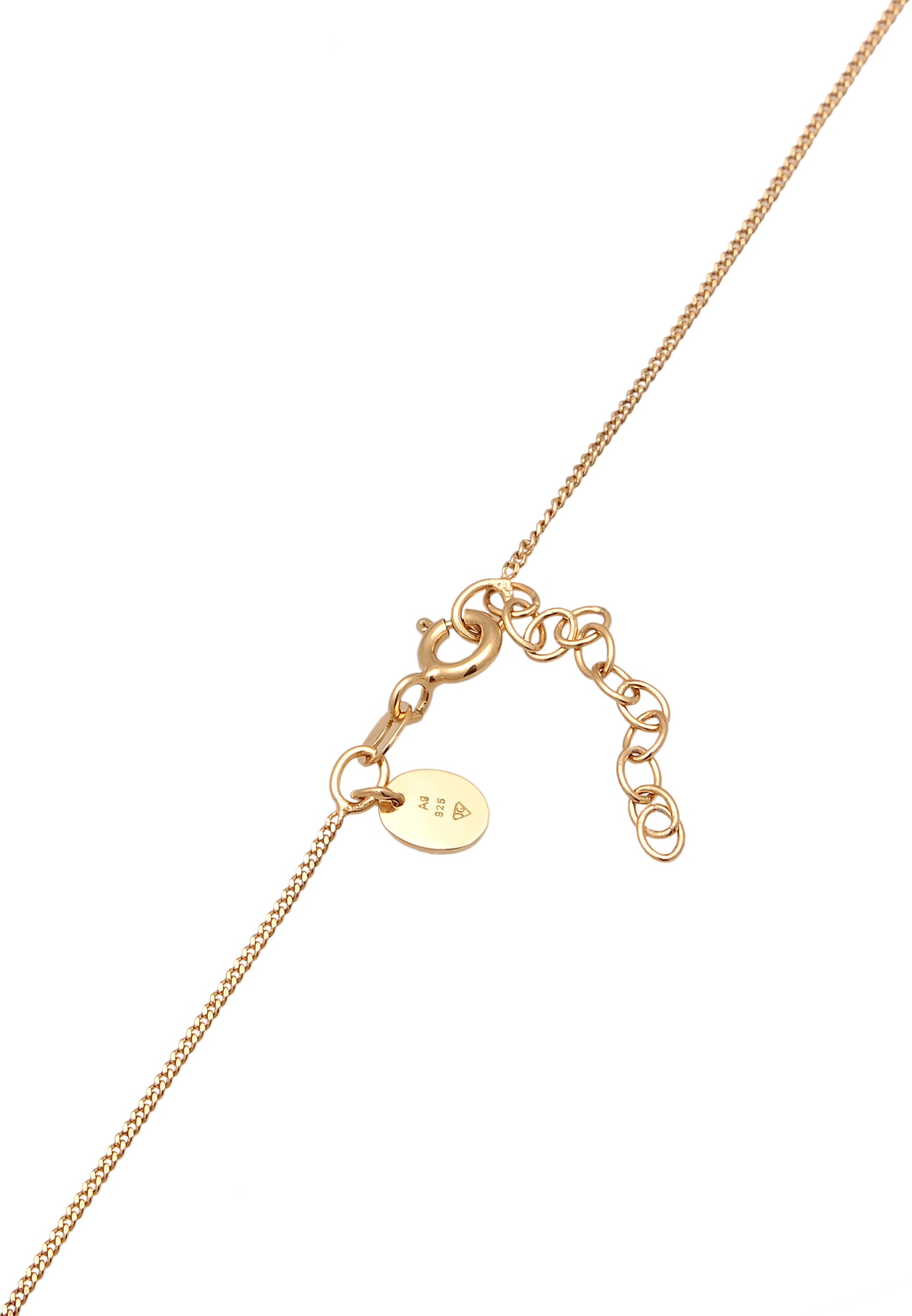 Elli Premium Ohrring und Ketten Set »Schmuckset Kette Creolen Mondstein Stein 925 Silber«