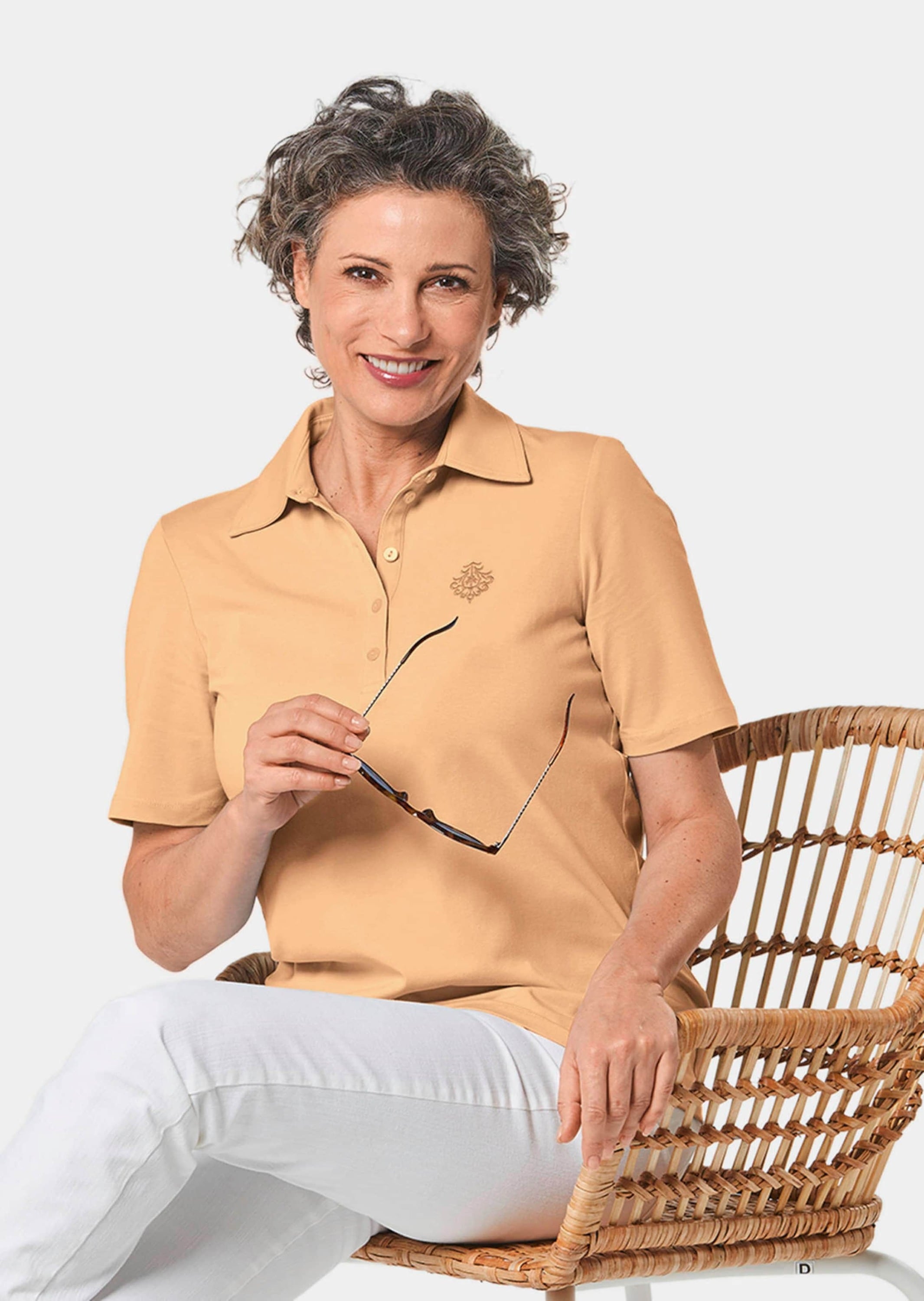 GOLDNER Poloshirt »Kurzgröße Stretchbequemes Poloshirt«