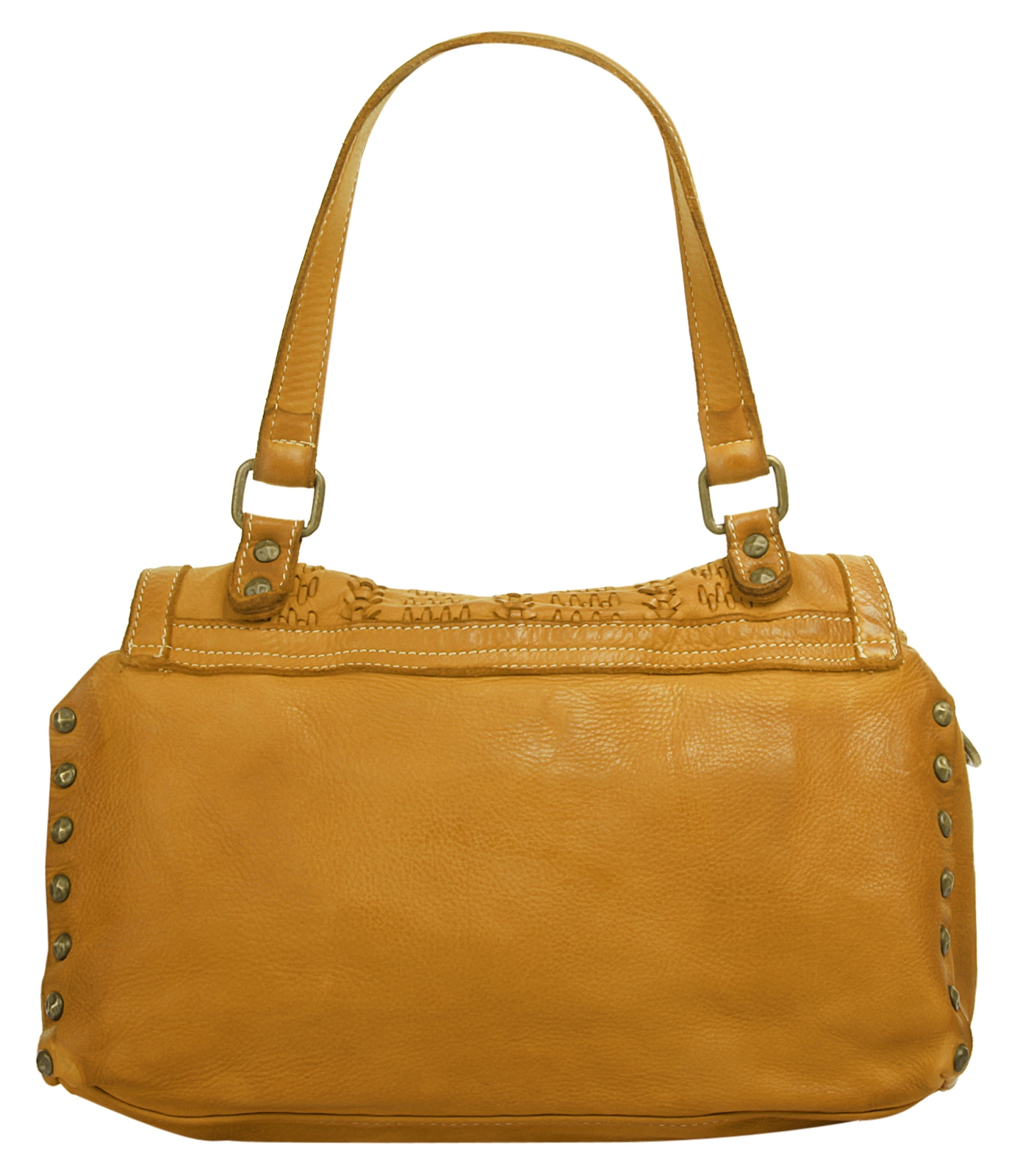Samantha Look Henkeltasche echt Leder, Made in Italy