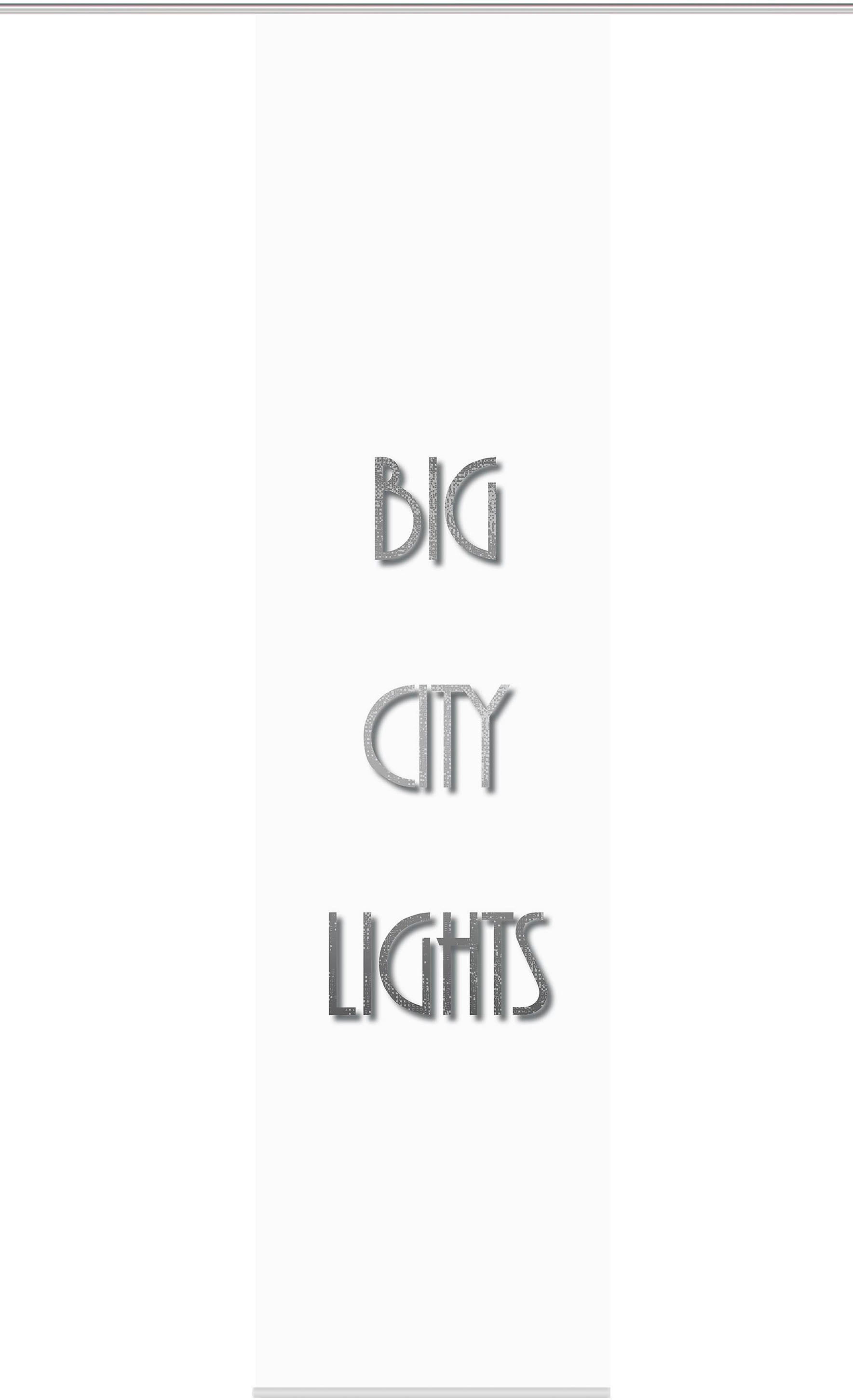 HOME WOHNIDEEN Schiebegardine »BIG CITY LIGHTS«, (1 St.), HxB: 245x60, Dekostoff Digitaldruck