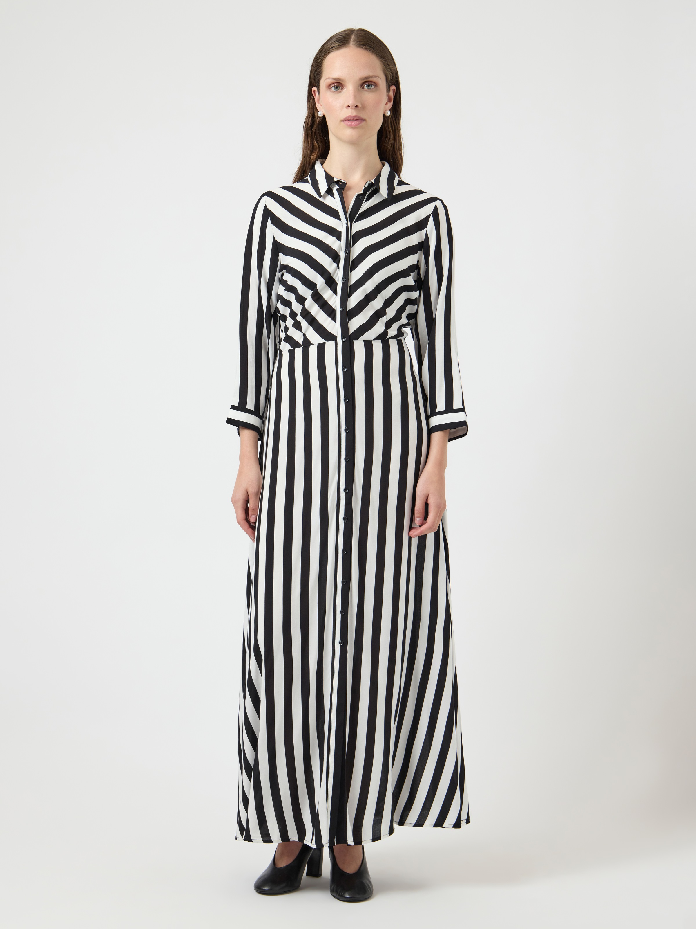Y.A.S Hemdblusenkleid »YASSAVANNA LONG SHIRT DRESS« Sommerkleid, mit 3/4 Ärmel