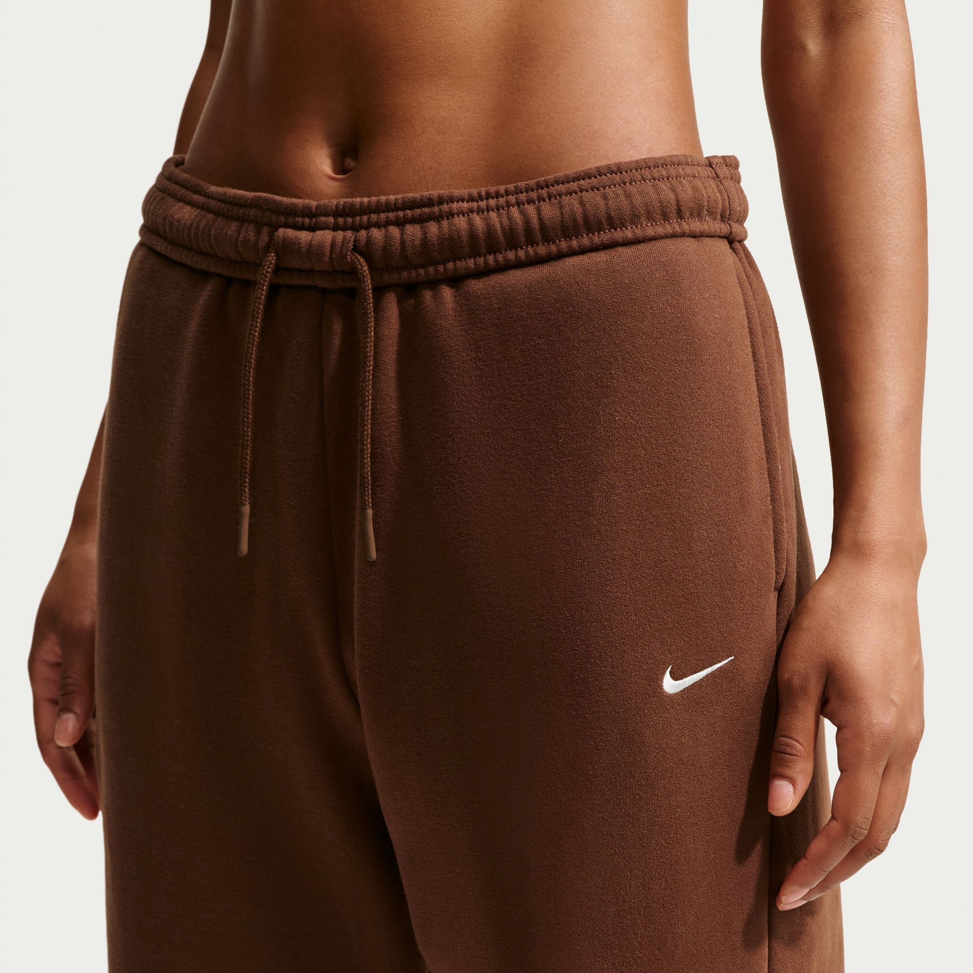 Nike Sportswear Sporthose »W NK STDO FLC MW HR OS CFF PNT«  mit elastischem Bund, aus Baumwolle und Polyester, Basic Passform