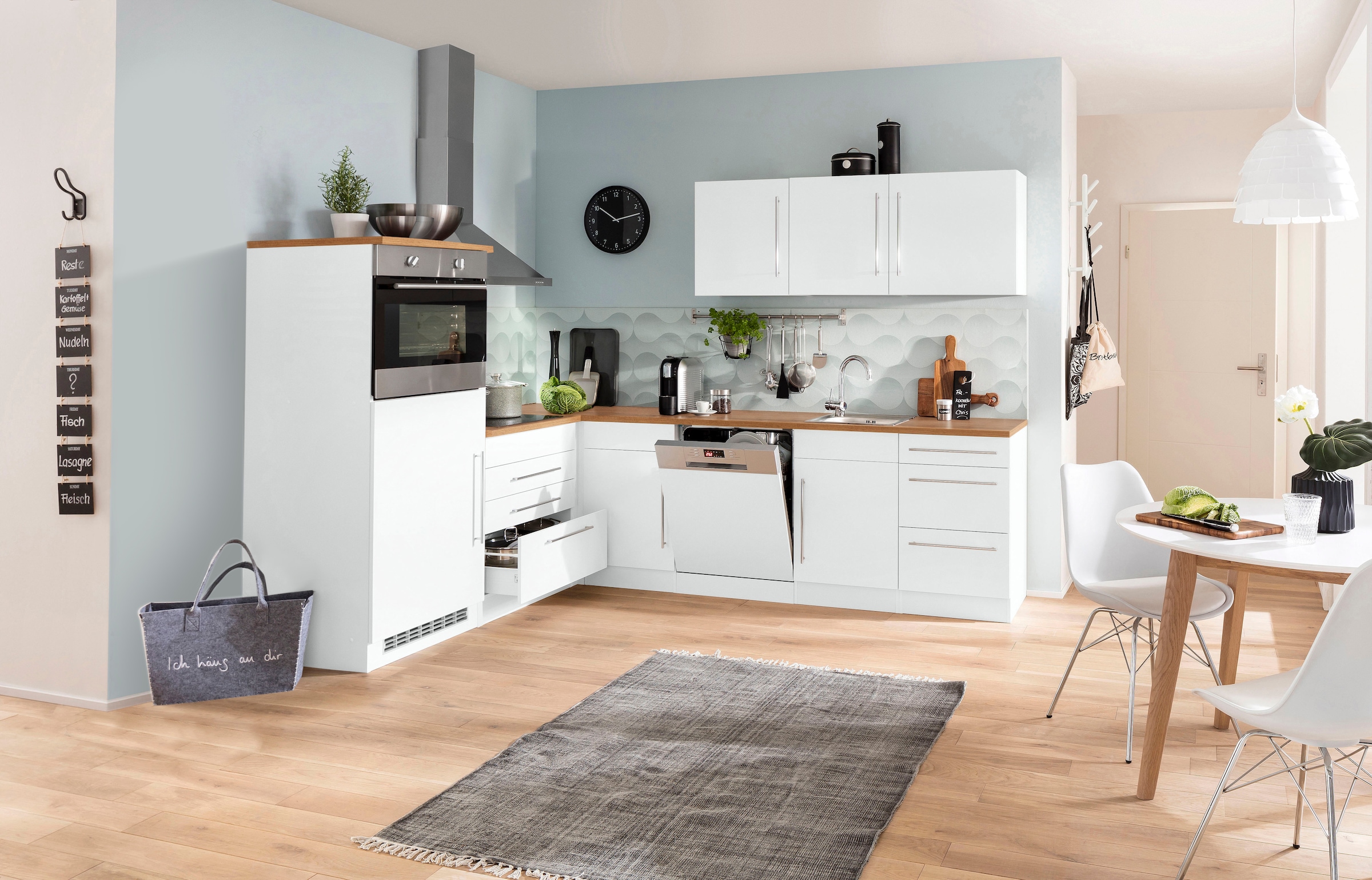 KOCHSTATION Winkelküche »KS-Samos« Stellbreite 200x270 cm, wahlweise mit E-Geräten und Induktion