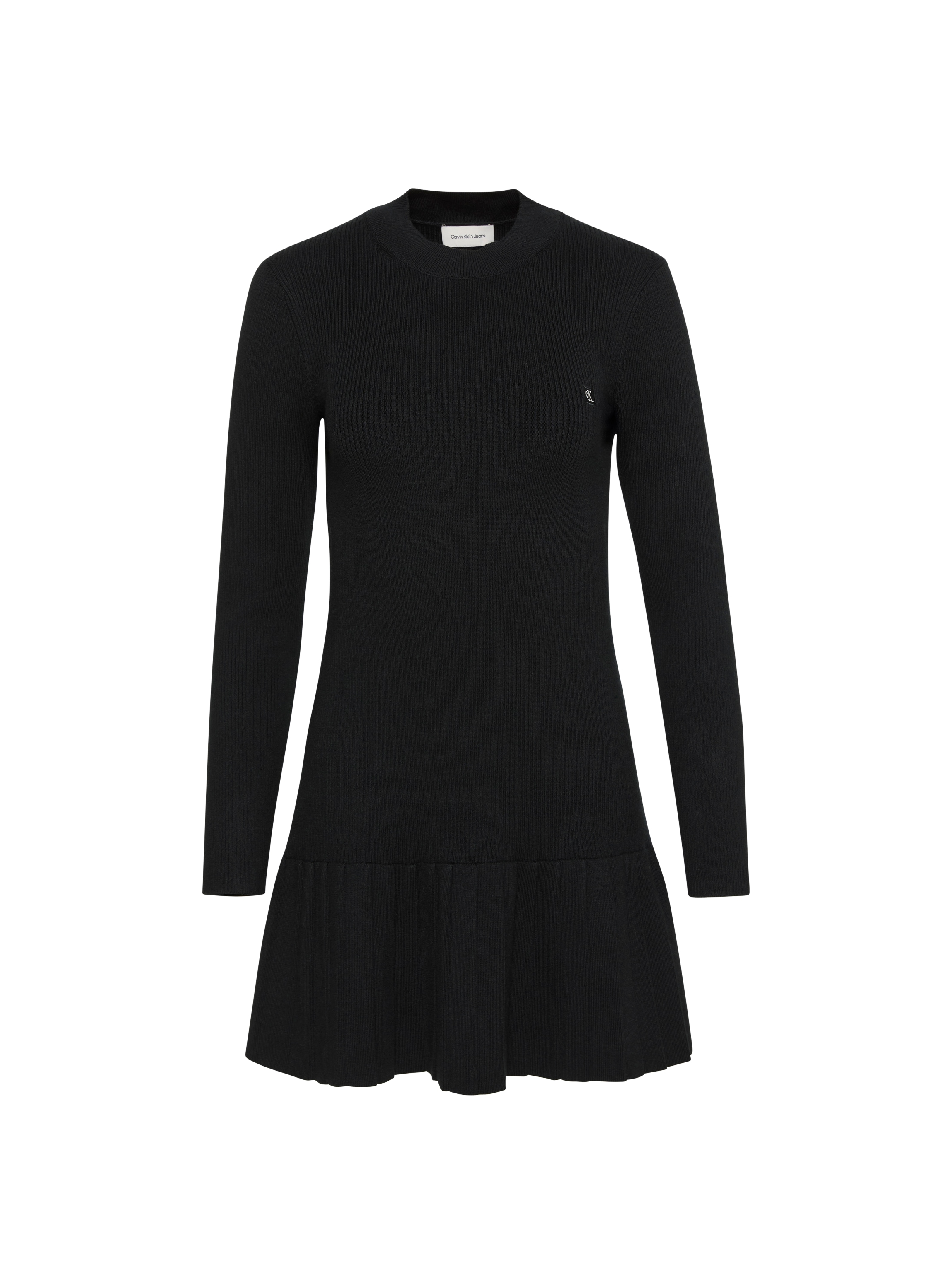 Calvin Klein Jeans Minikleid »MOCKNECK MINIDRESS« Ohne Tasche Regular fit mit Falten