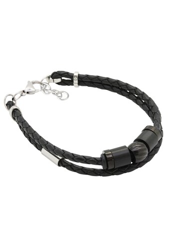 Lederarmband »Schmuck Geschenk Armschmuck trendig, mehrreihig«