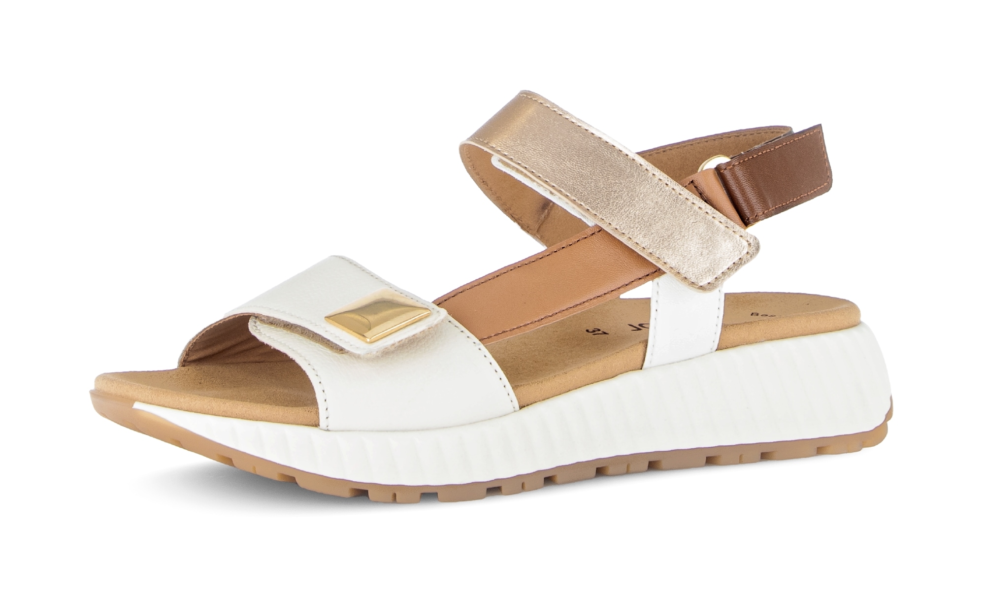 Gabor Keilsandalette  Riemchensandale, Sommerschuh mit edlem Schmuckelement