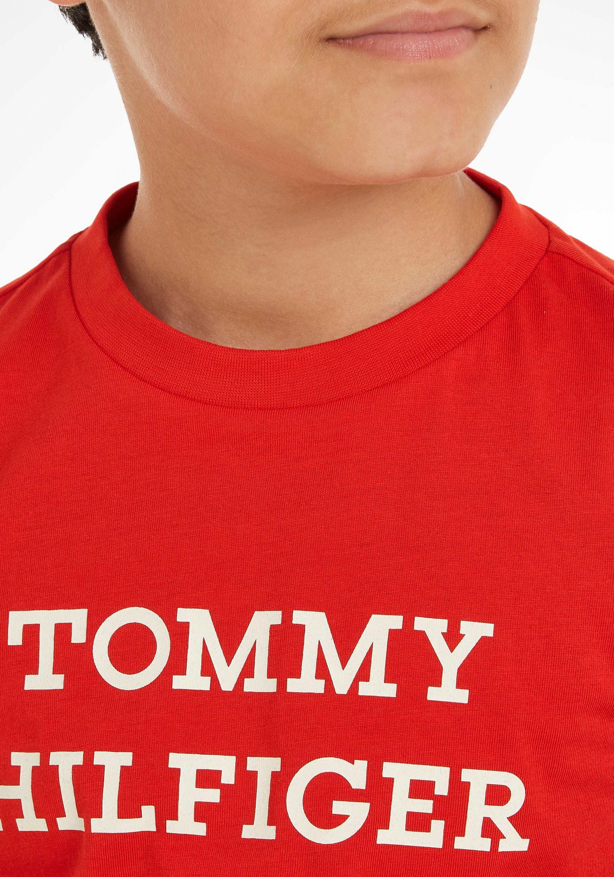 Tommy Hilfiger T-Shirt »TH LOGO TEE S/S«, mit großem Logoschriftzug kaufen  bei OTTO