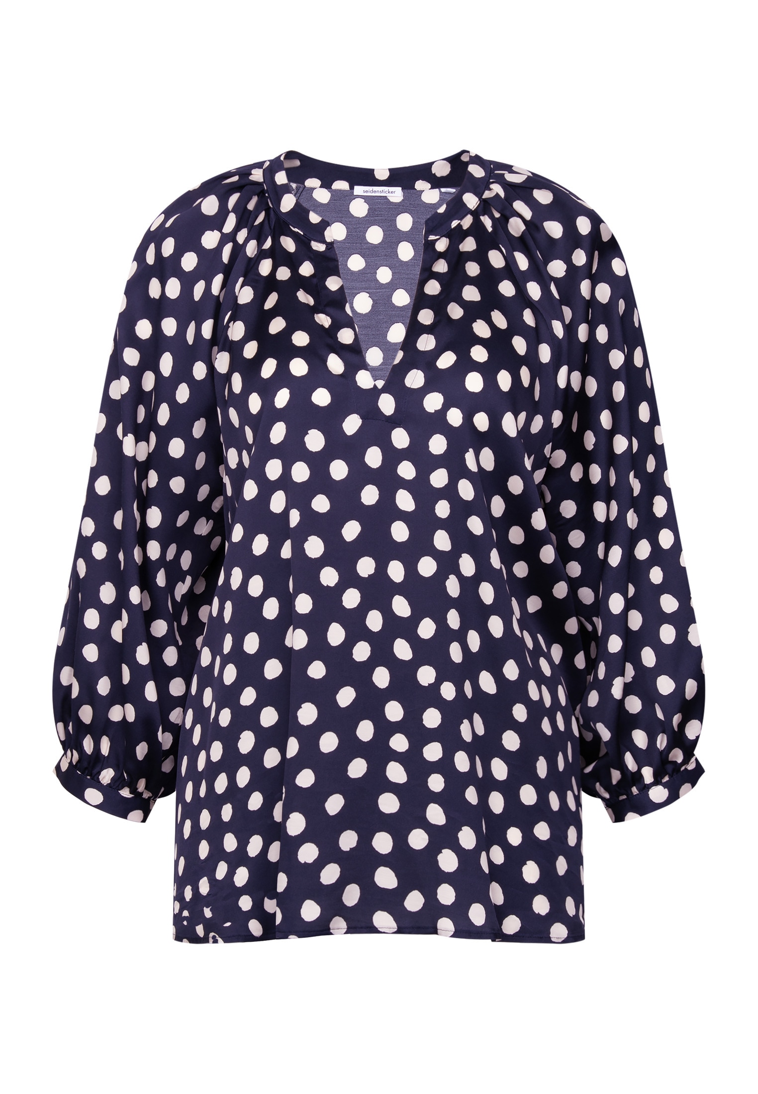 seidensticker Klassische Bluse Tunika Druck