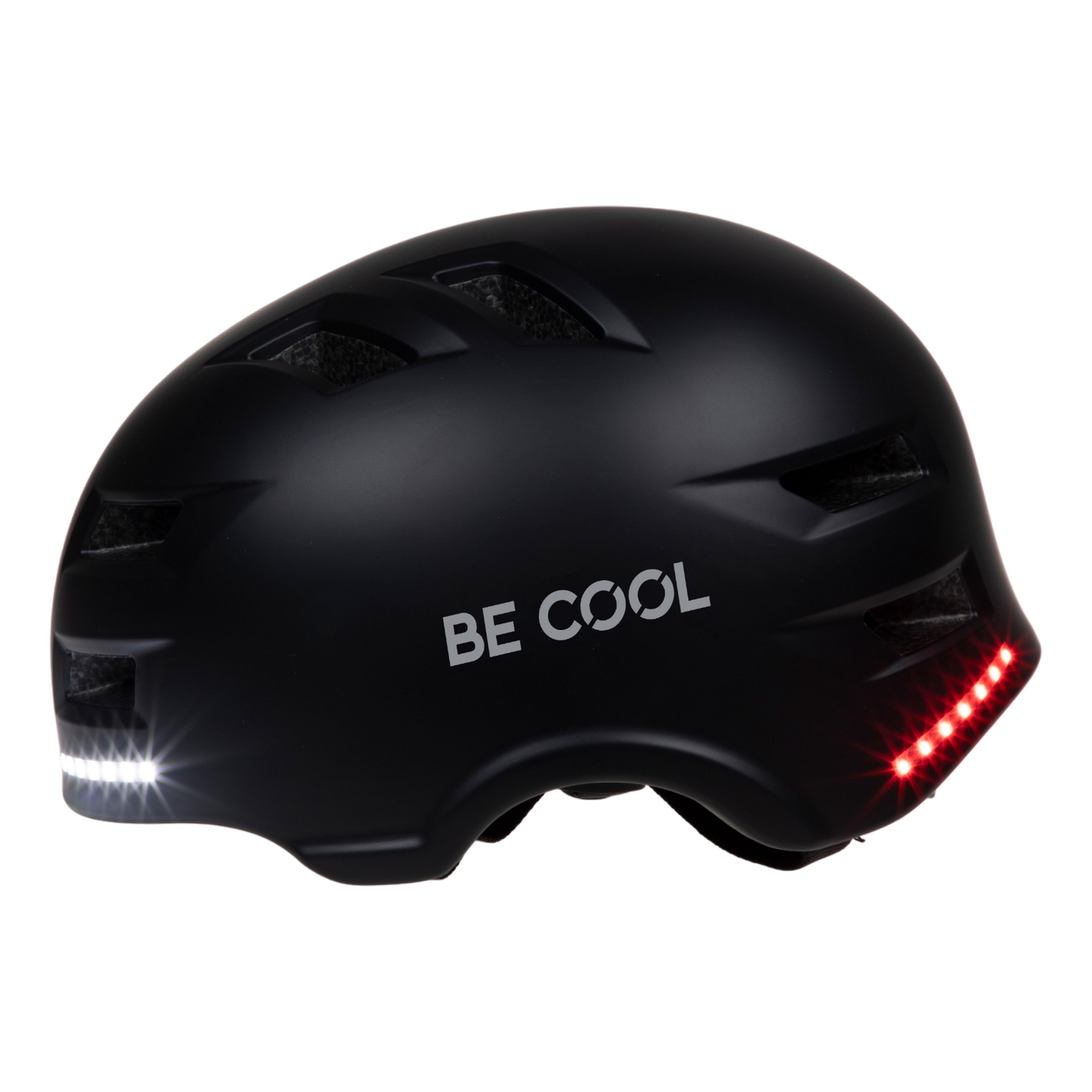 be cool Fahrradhelm »Unisex Schutzhelm mit Beleuchtung«, integr. Akku, auch für Scooter etc.