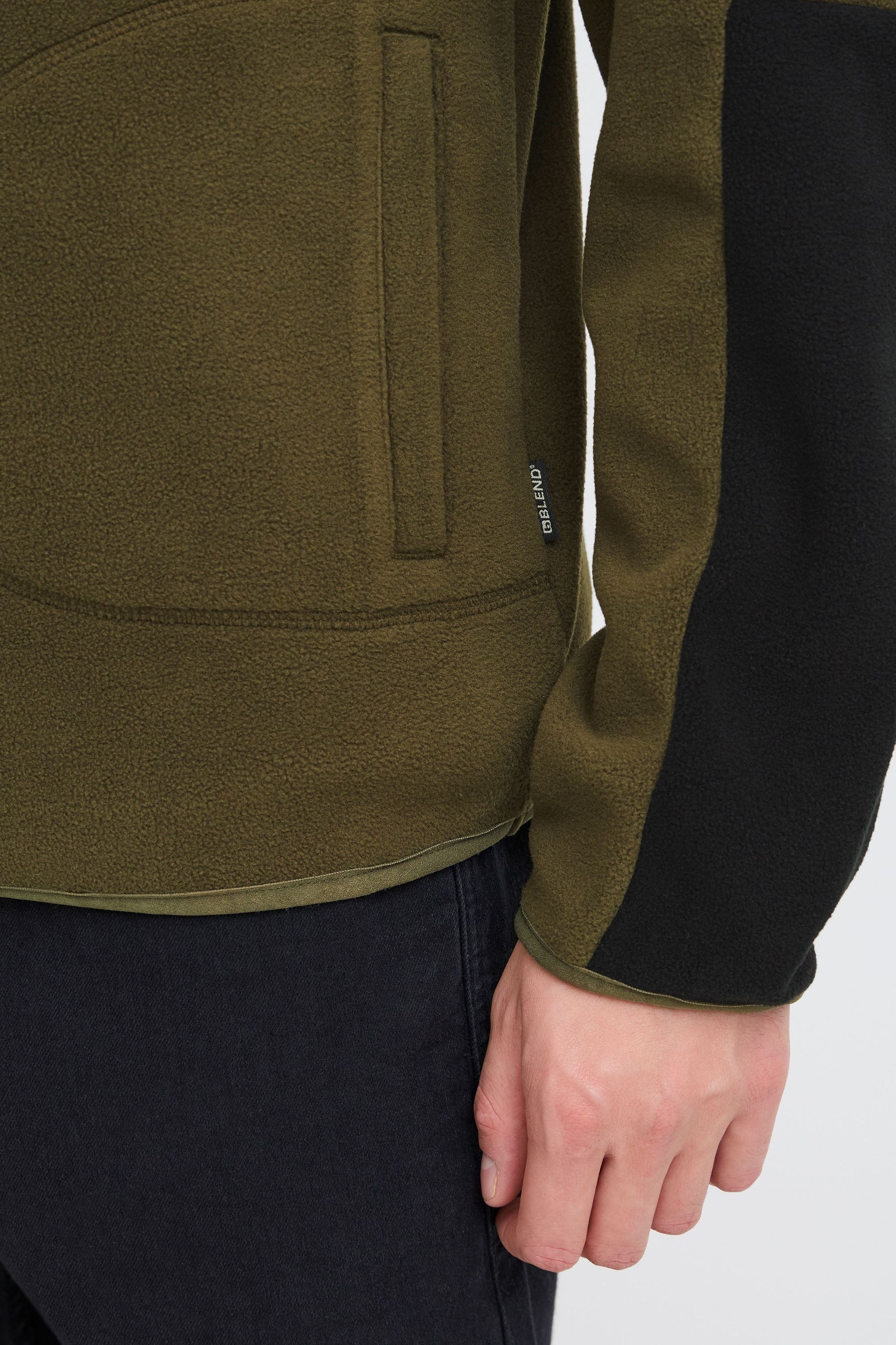 Blend Fleecejacke »Fleecejacke BHBROOKS Sweatshirt halfzipp«