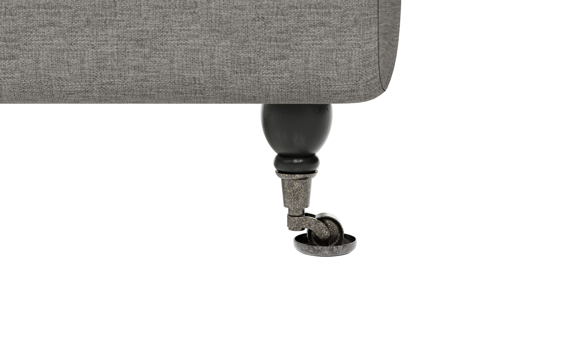 Home affaire Sessel »NORIN« zwei Fußarten: vorne - Rollen, hinten - Holzfüße