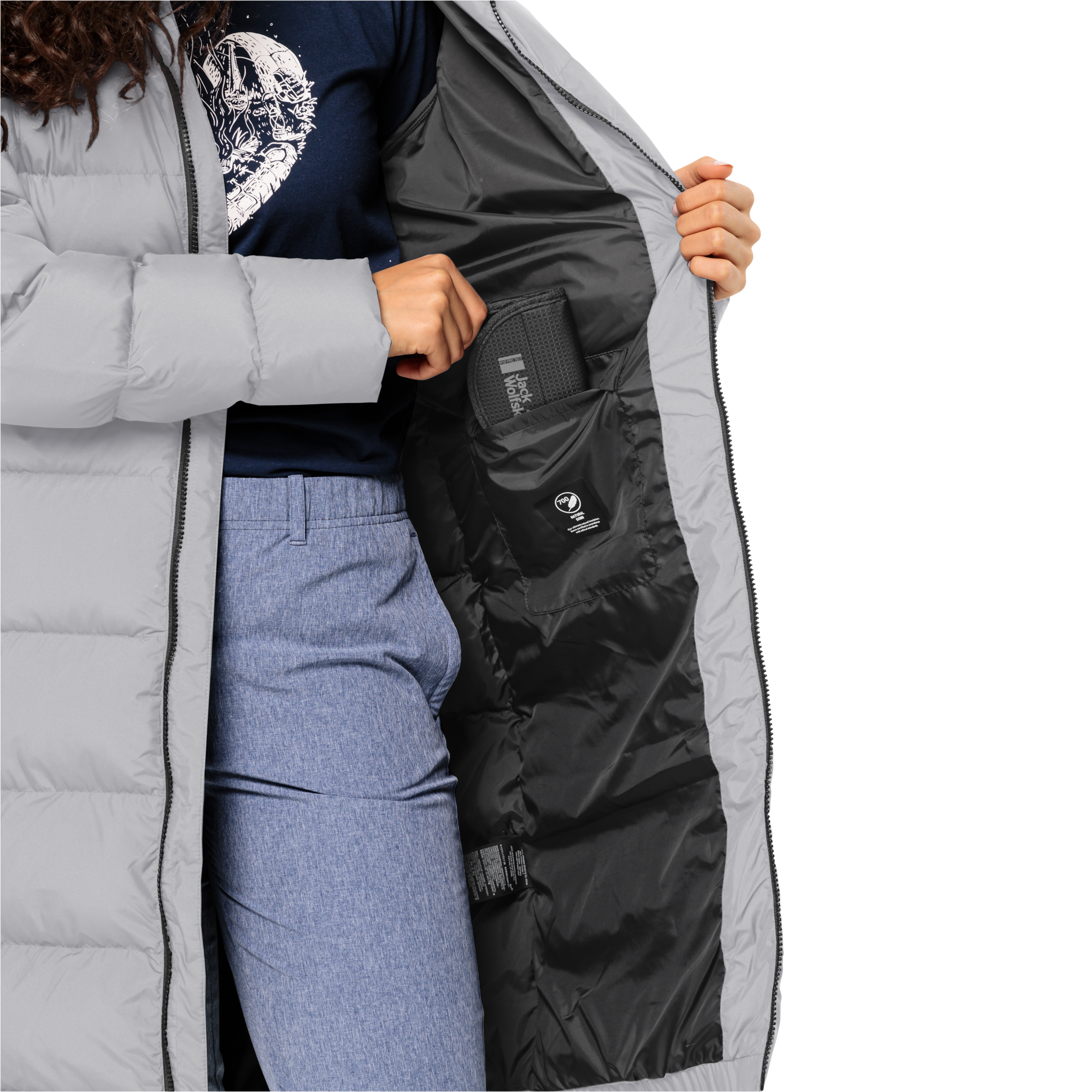 Jack Wolfskin Funktionsmantel »FROZEN PALACE COAT W«, mit Kapuze