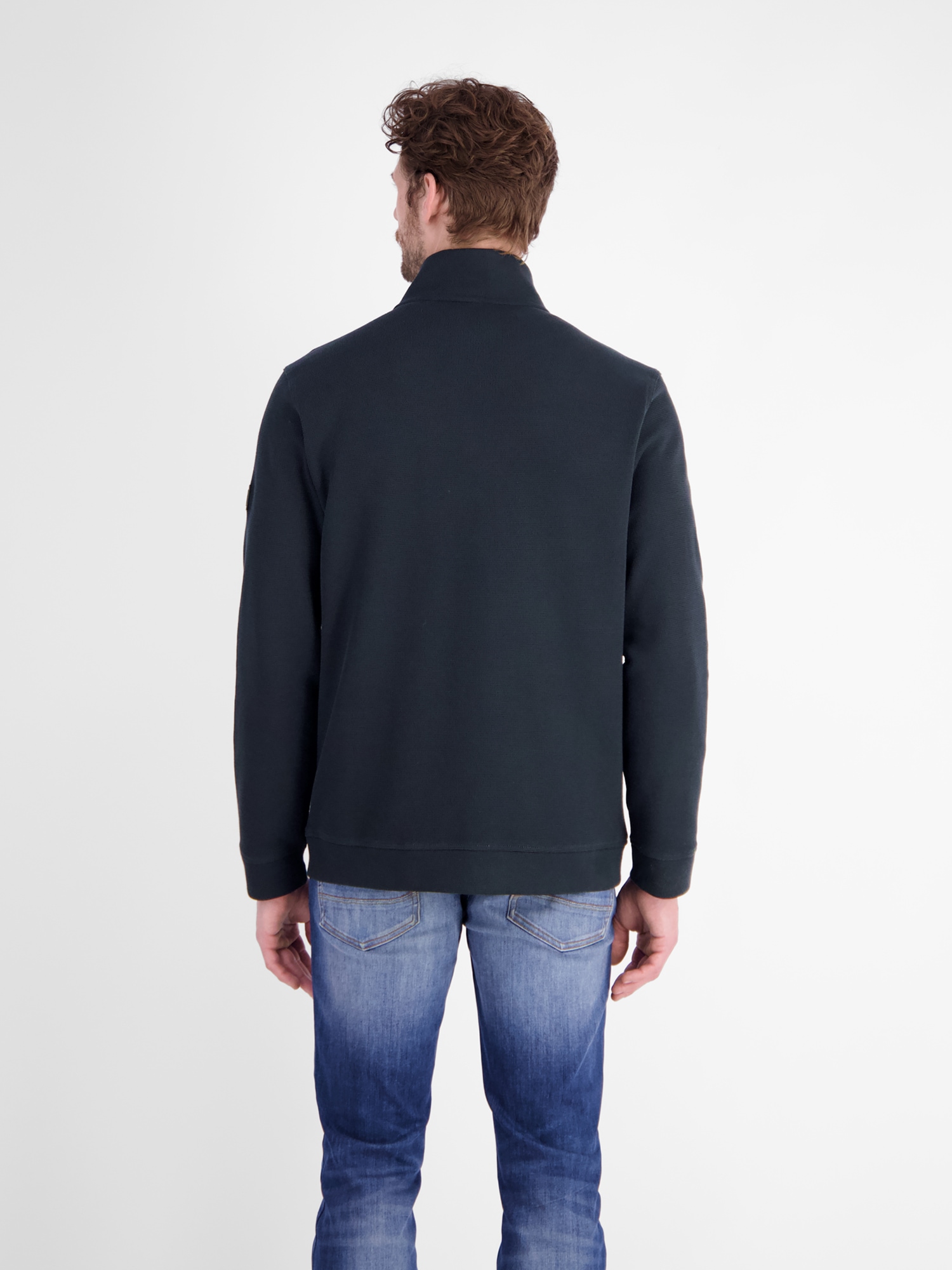 LERROS Sweatjacke »Maskulines Overshirt aus bequemem Baumwollmischgewebe«