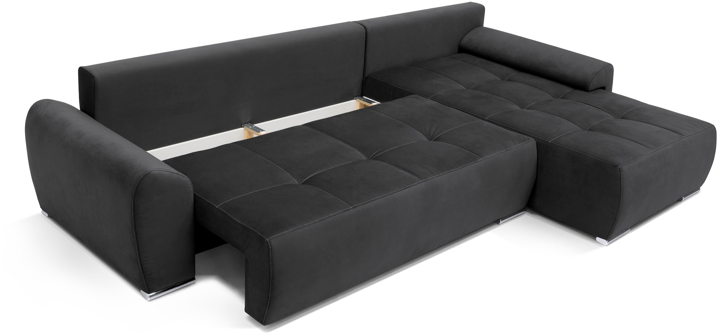 COLLECTION AB Ecksofa »30 Jahre Jubiläums-Modell Bilbao L-Form«, inkl. Bettfunktion und Bettkasten, Zierkissen mit Strassstein