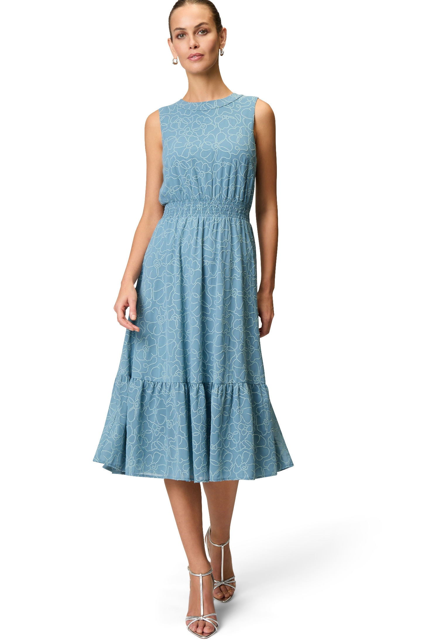 Zero Midikleid »Midikleid mit Volants«