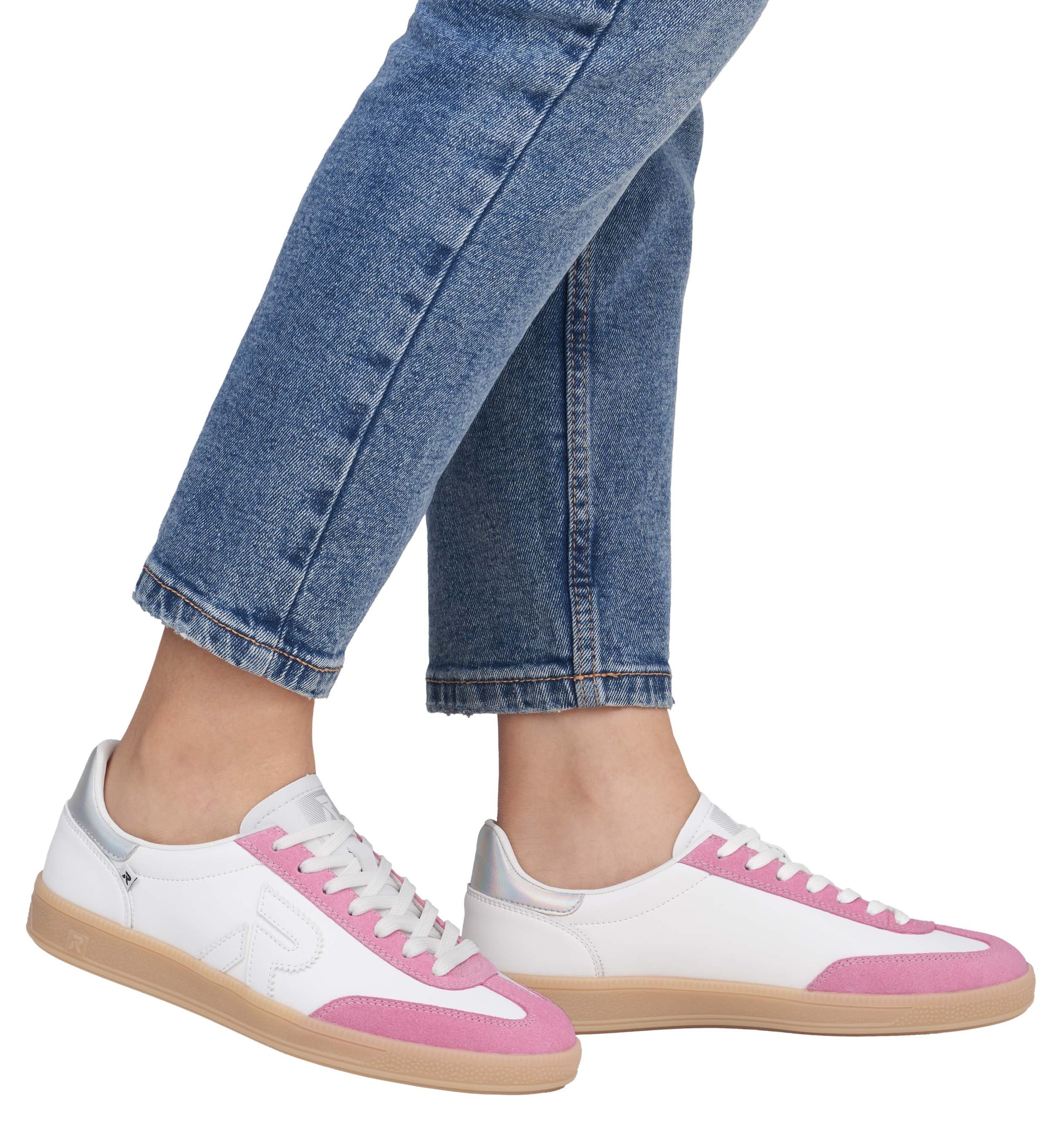 RIEKER Sport Sneaker »San Diego Swing2GO«, Retro-Sneaker, Freizeitschuh, Halbschuh mit herausnehmbarem Fußbett