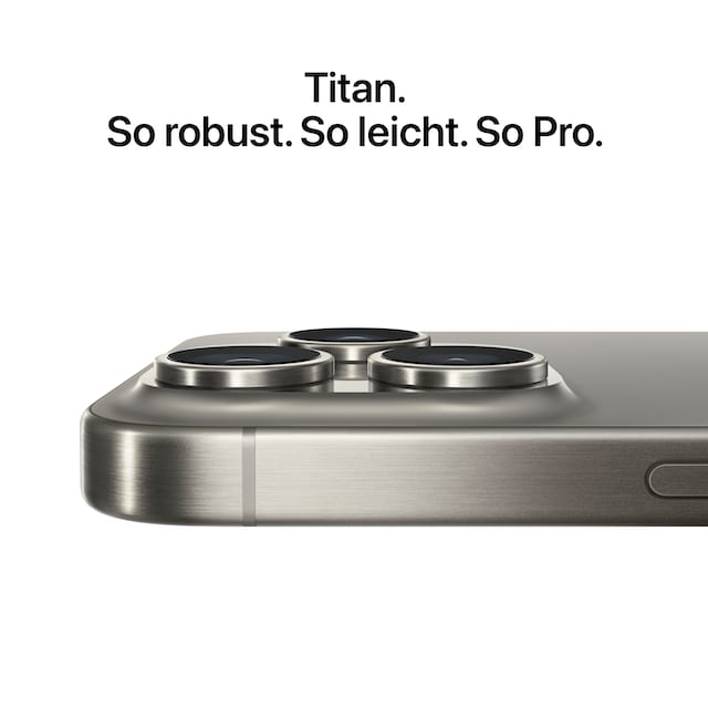 Apple Smartphone »iPhone 15 Pro 128GB«, natural titanium, 15,5 cm/6,1 Zoll,  128 GB Speicherplatz, 48 MP Kamera bei OTTO