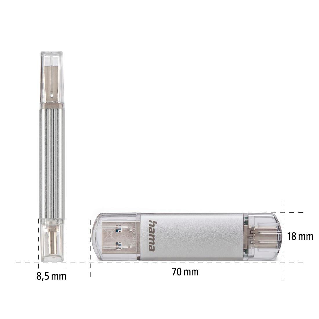 Hama USB-Stick »C-Laeta, Type-C USB 3.1/USB 3.0«, (USB 3.1)