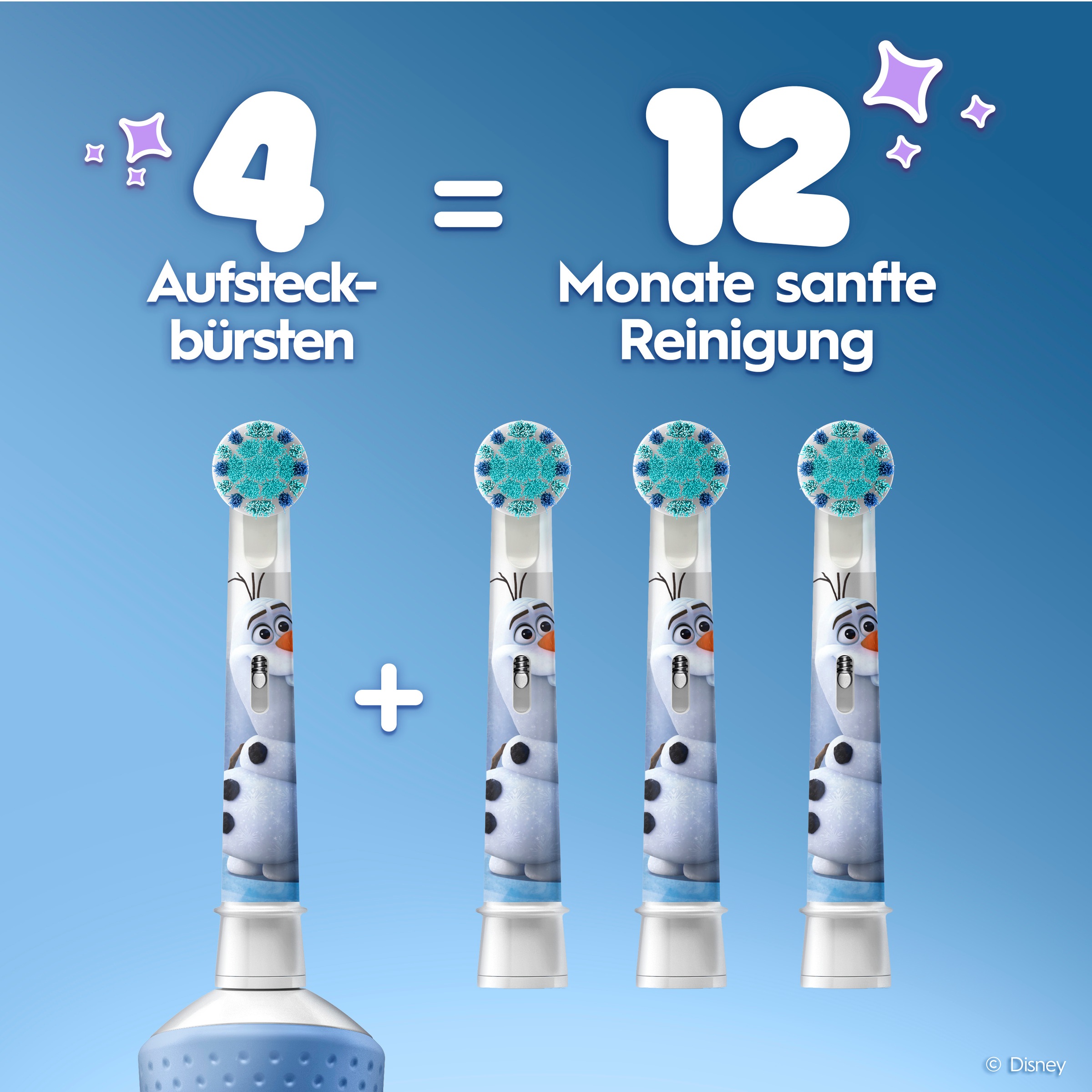 Oral-B Aufsteckbürsten »Pro Kids 3+ Disney Frozen« extra weiche Borsten, ab 3 Jahren