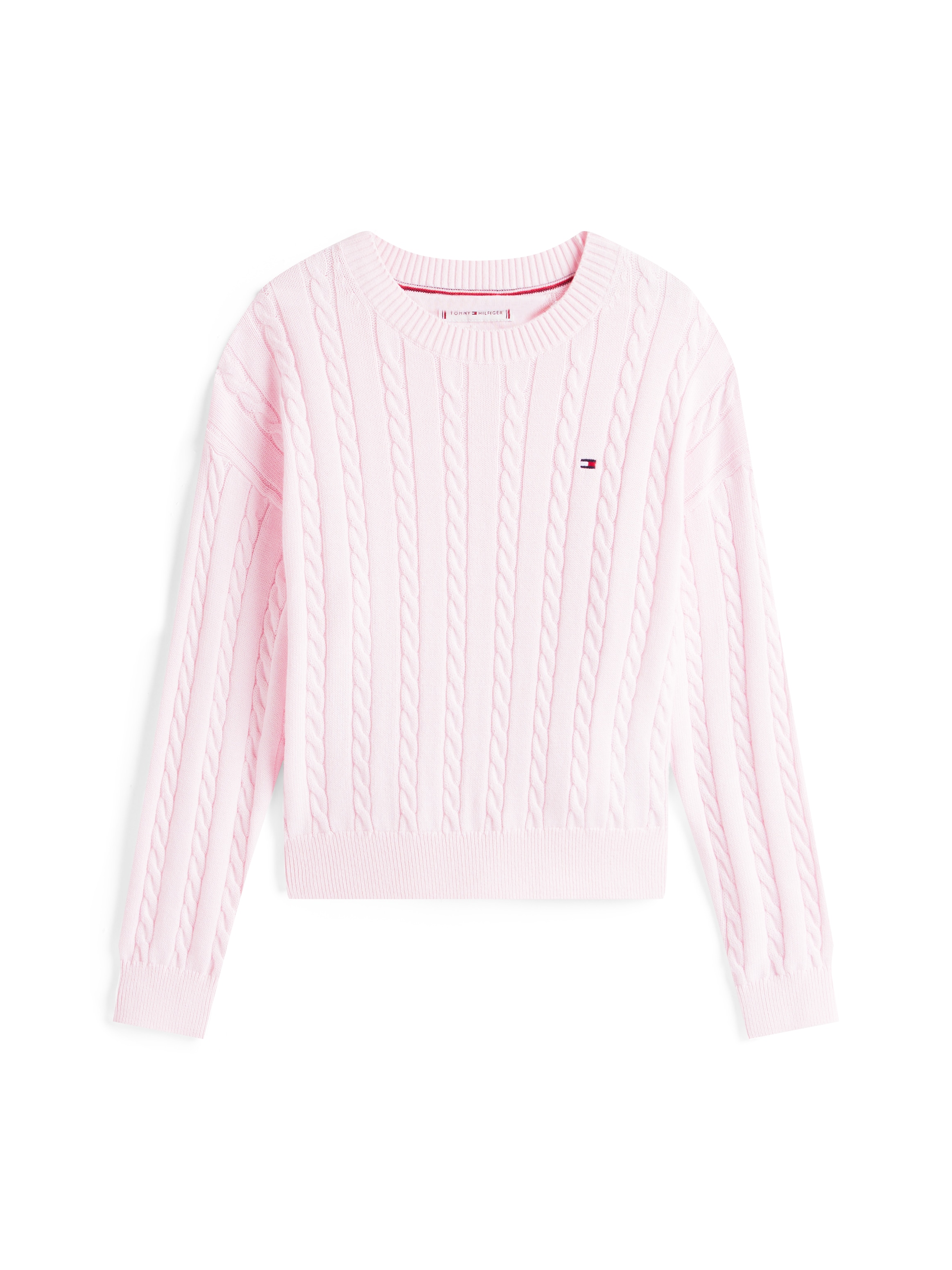 Tommy Hilfiger Strickpullover »CABLE SWEATER«, für Kinder bis 16 Jahre, mit Zopfmuster