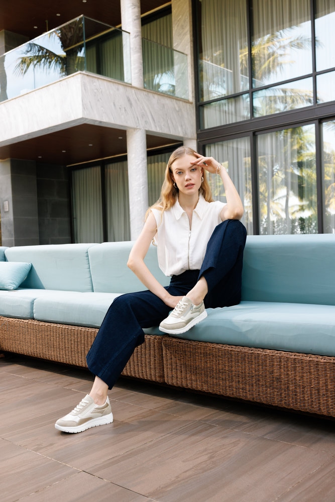 Remonte Keilsneaker  Schnürschuh, Halbschuh, Casual-Sneaker mit seitlichem Reißverschluss