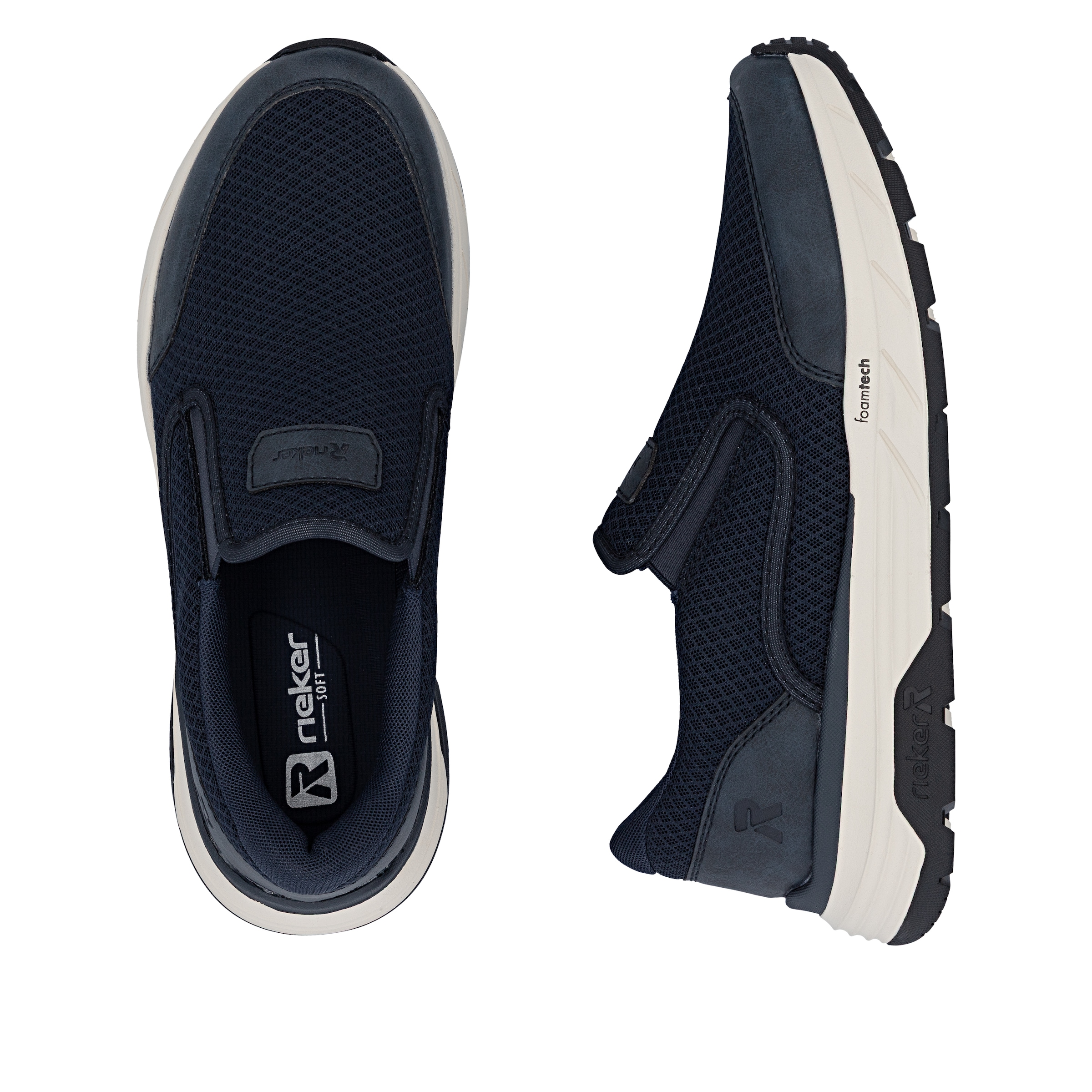 Rieker Slip-On Sneaker  Slipper, Schlupfschuh, Halbschuh, Freizeitsneaker mit Gummizüge
