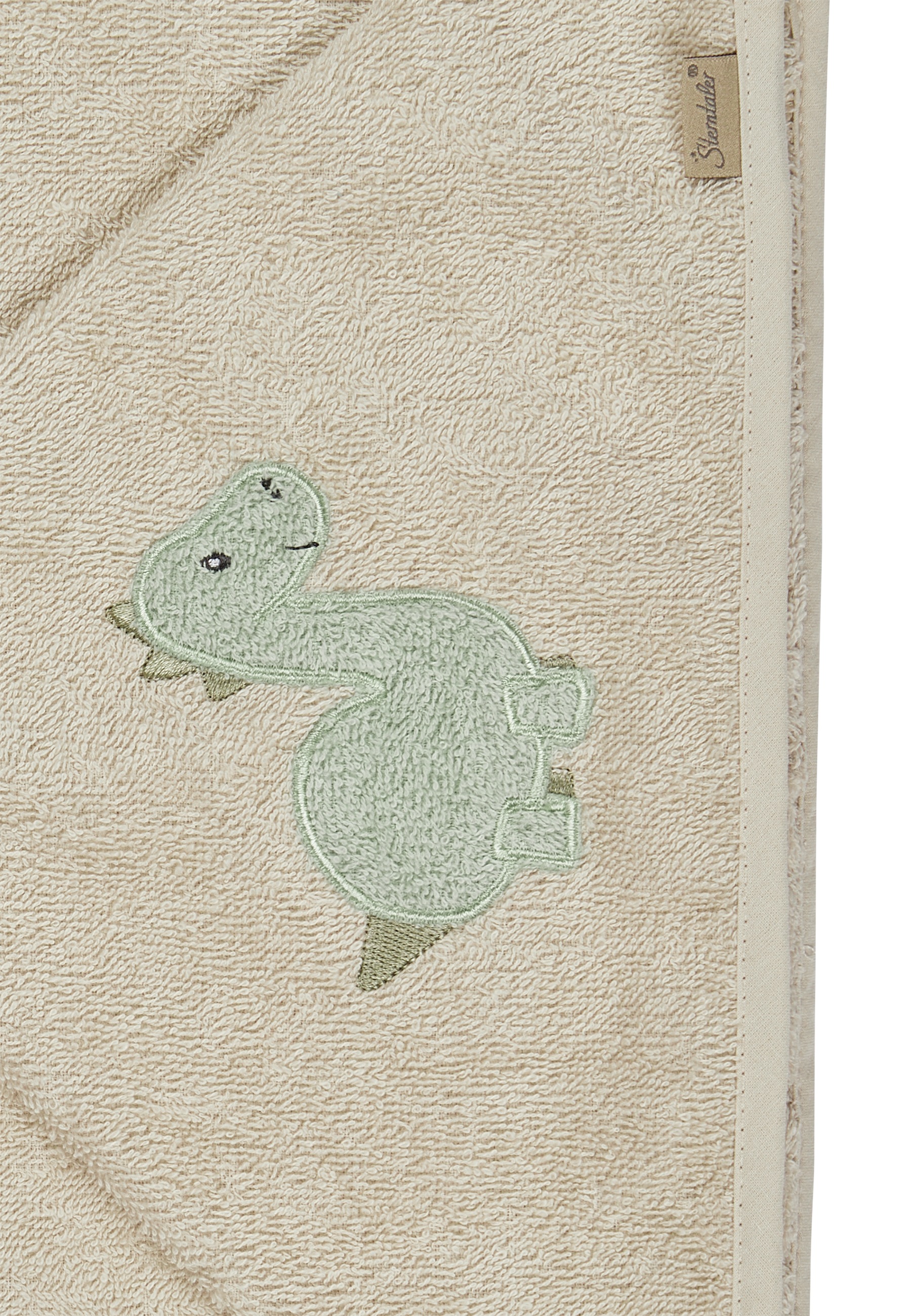 Sterntaler® Kapuzenhandtuch »Kapuzenbadetuch 100x70 cm DINO Rexi«, (1 St.)